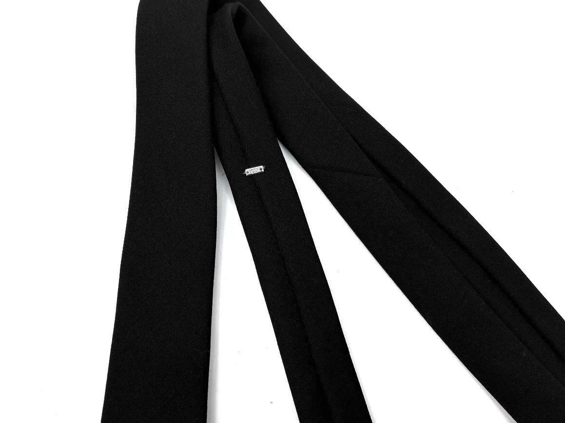 Dior Black Necktie with Red Accent Size ONE SIZE - 7 Thumbnail
