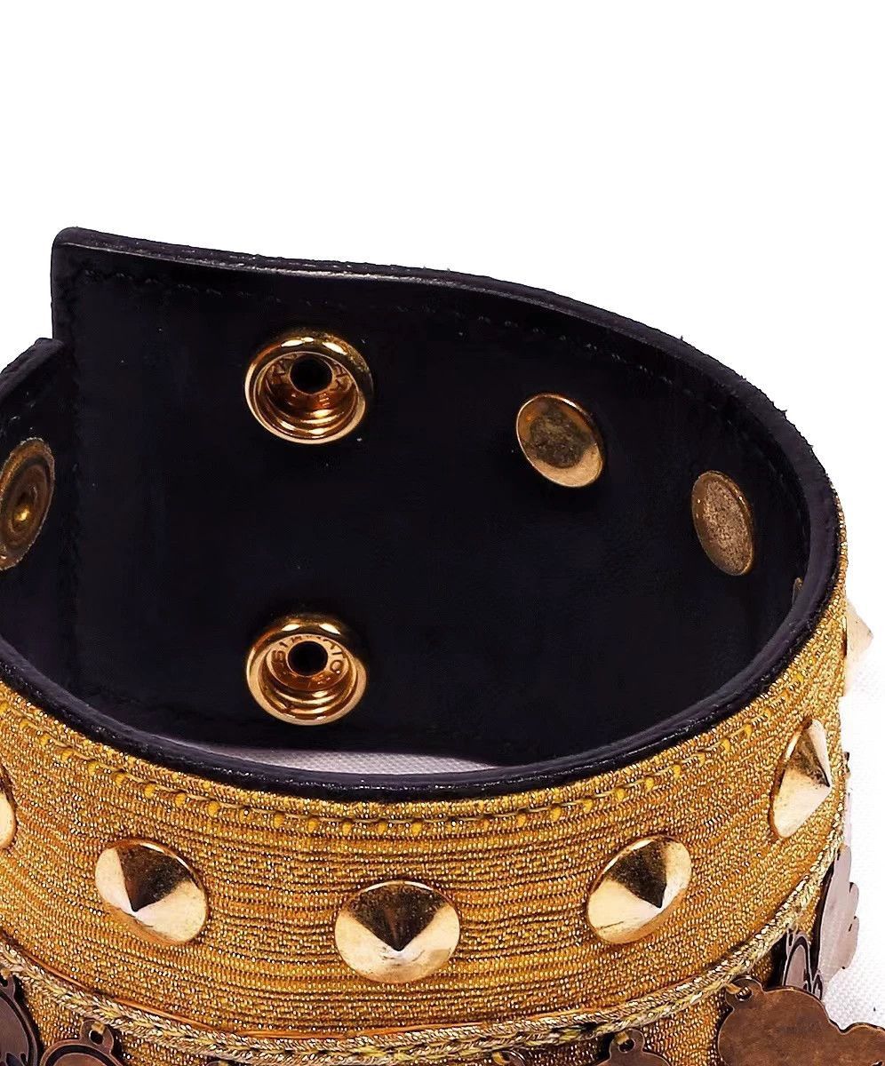 Mastermind Japan Gold Studded Skull Decorative Bracelet Size ONE SIZE - 4 Thumbnail
