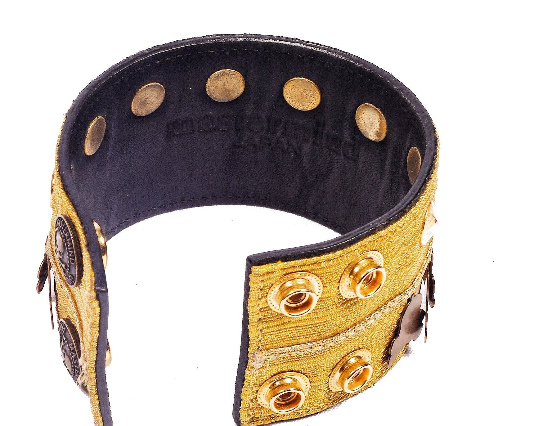 Mastermind Japan Gold Studded Skull Decorative Bracelet Size ONE SIZE - 5 Thumbnail