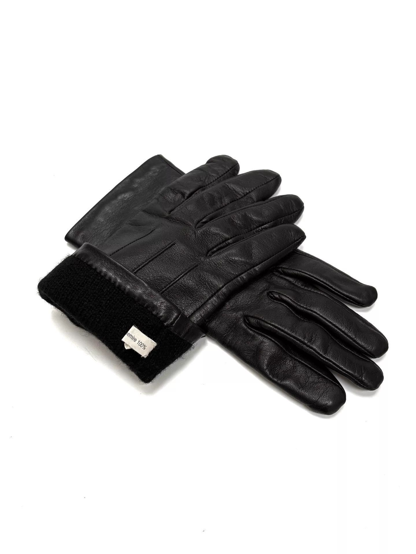 Dior Black Leather Gloves Size ONE SIZE - 4 Thumbnail