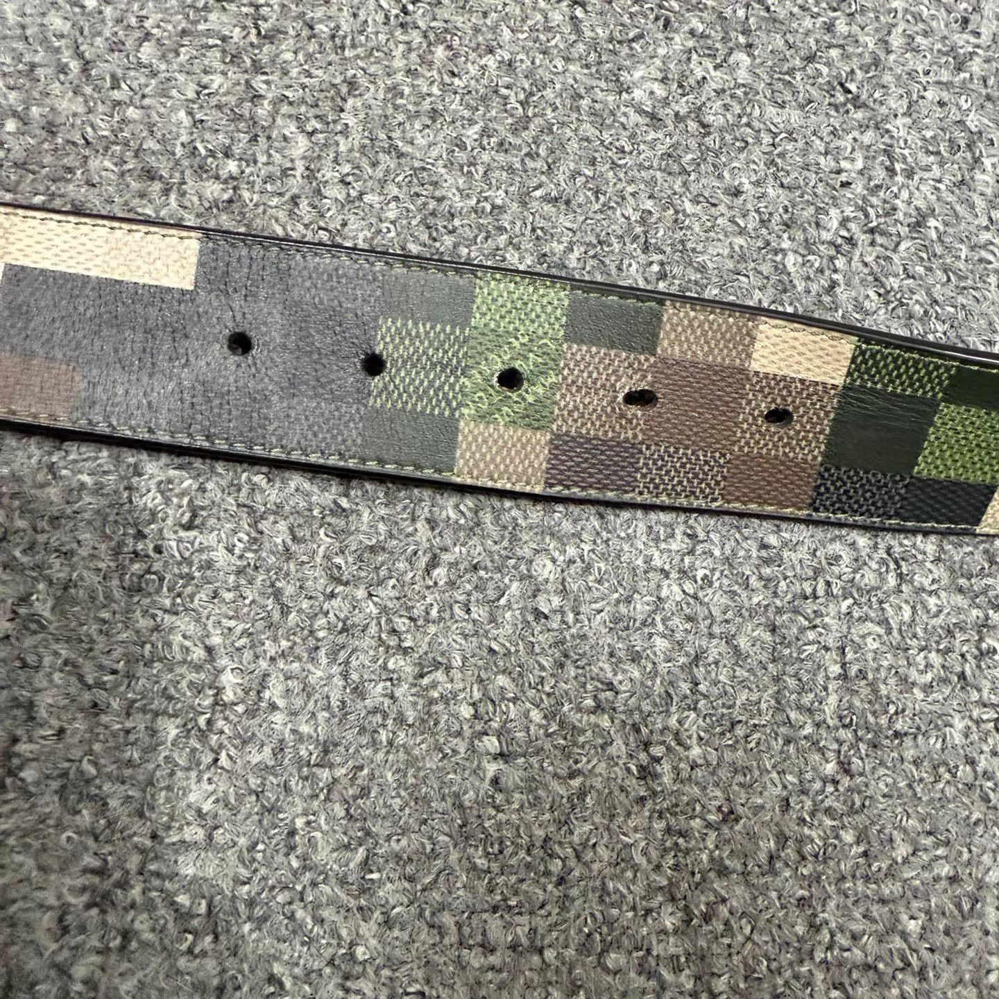 Louis Vuitton Green Camouflage Pattern Belt Size ONE SIZE - 6 Thumbnail