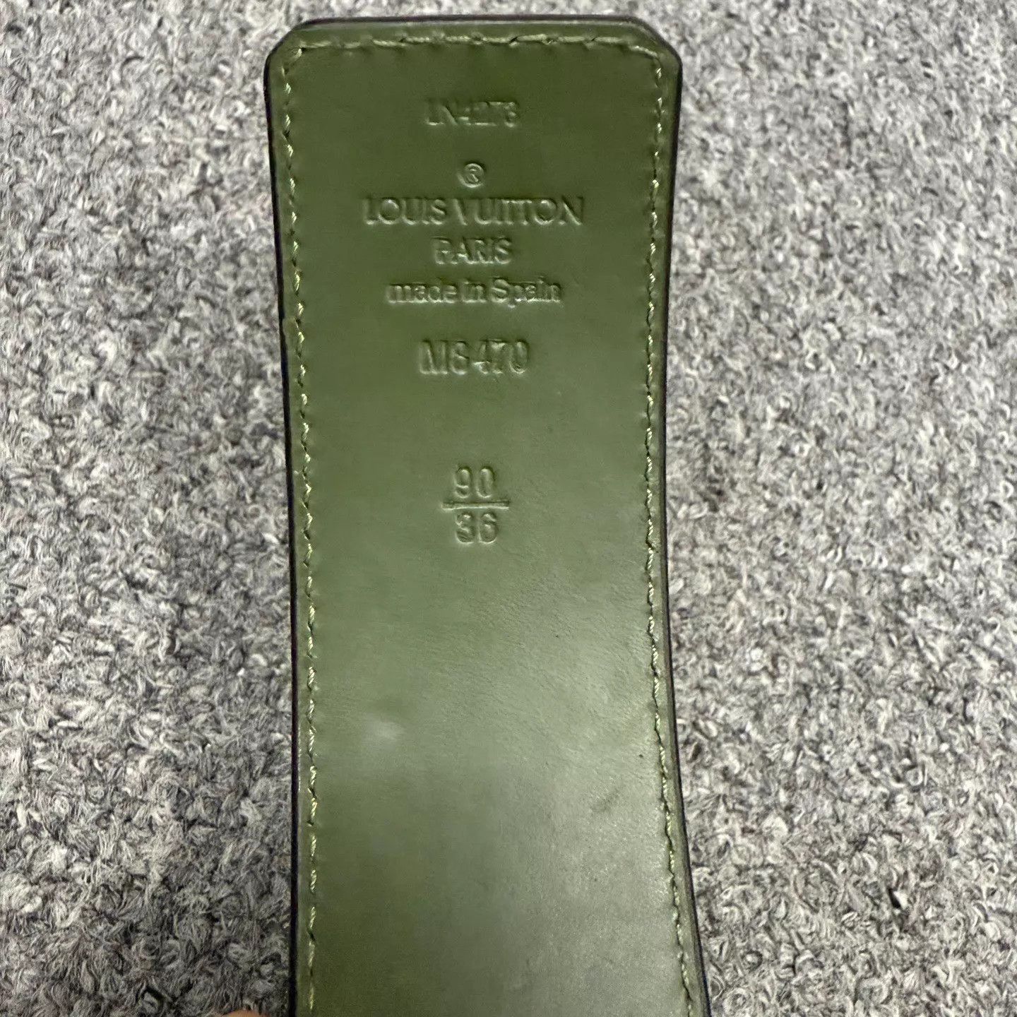 Louis Vuitton Green Camouflage Pattern Belt Size ONE SIZE - 4 Thumbnail