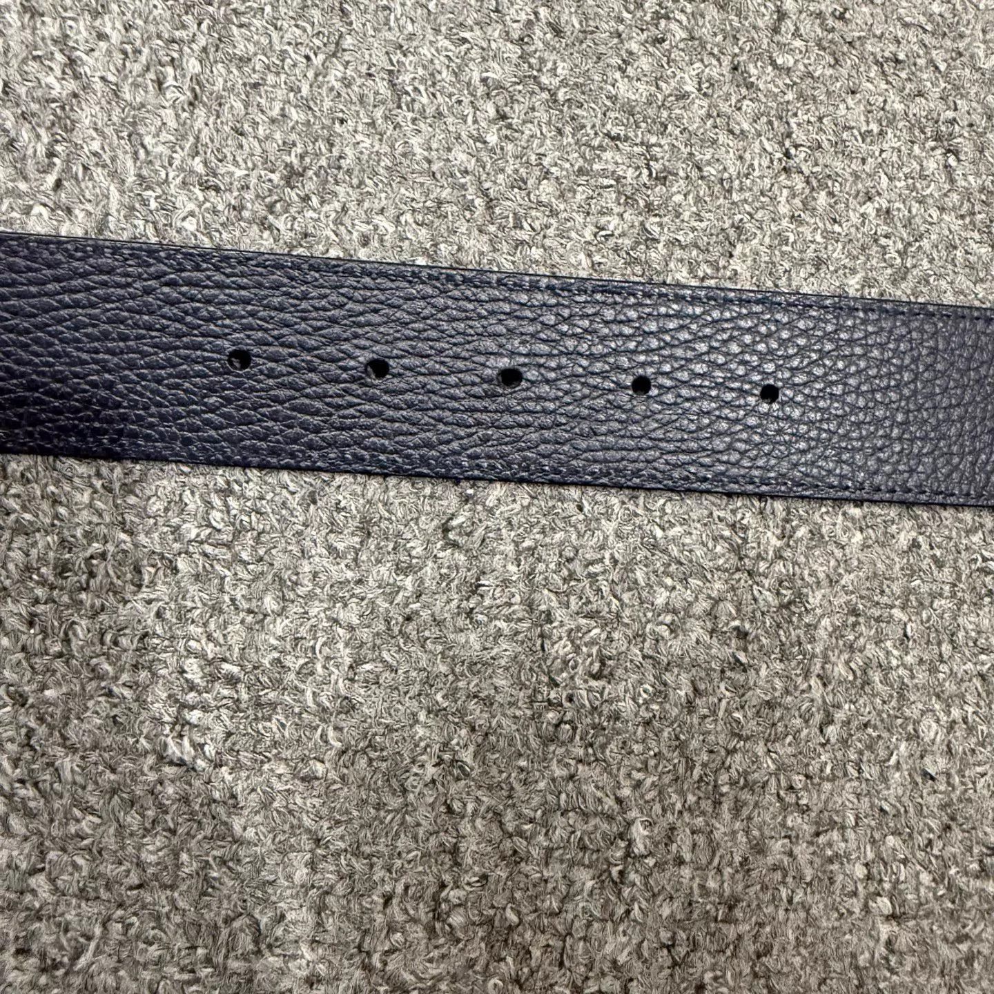 Gucci Black Leather Belt with Silver Buckle Size ONE SIZE - 7 Thumbnail