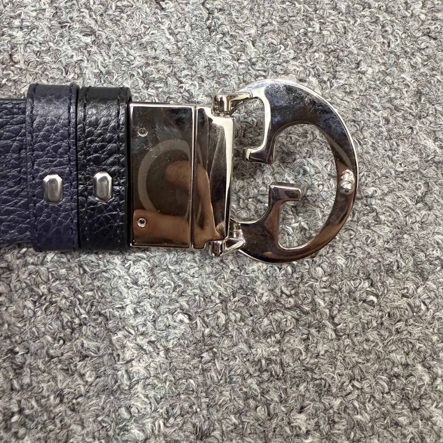 Gucci Black Leather Belt with Silver Buckle Size ONE SIZE - 4 Thumbnail