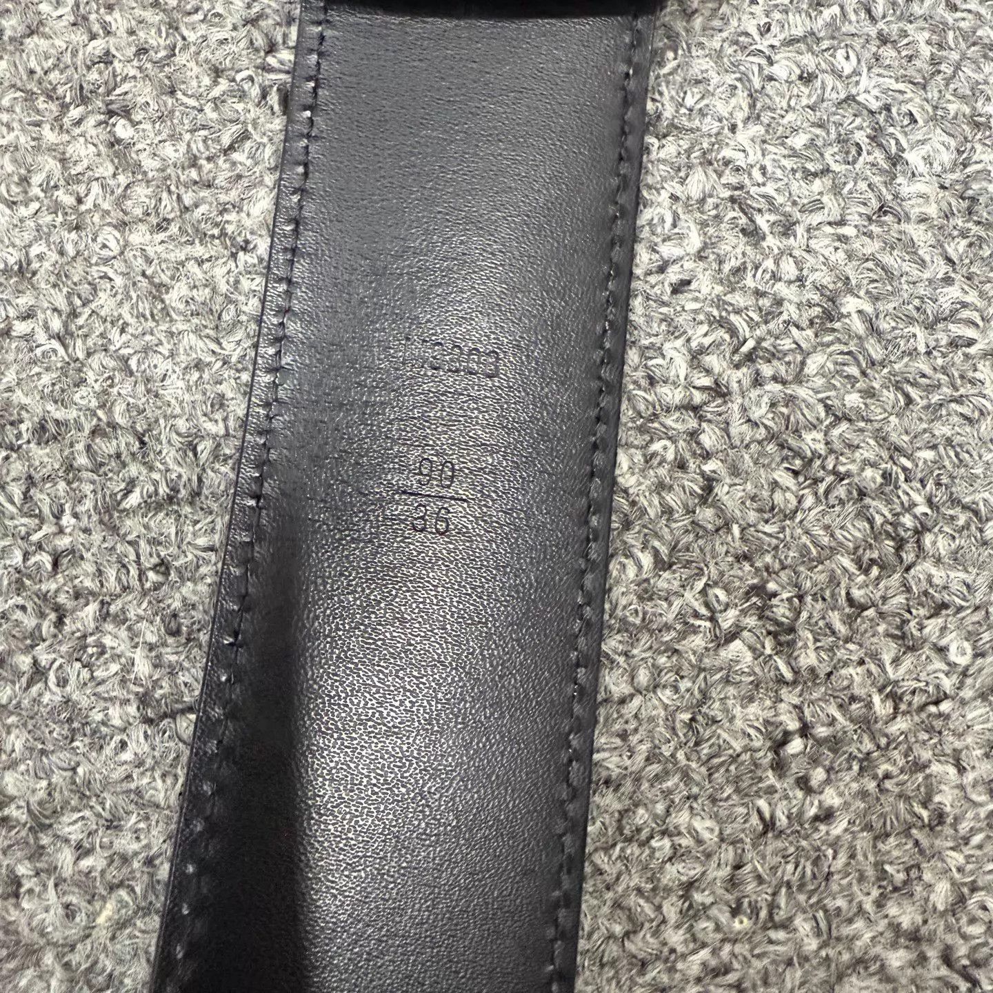 Louis Vuitton Black Checkered Belt with Logo Buckle Size ONE SIZE - 4 Thumbnail