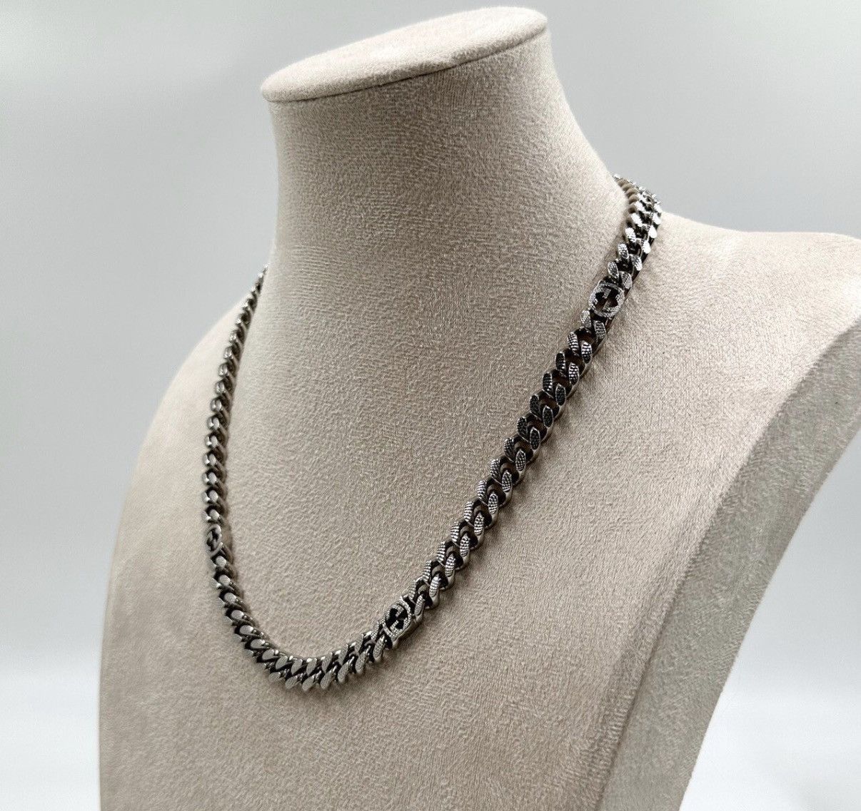 Gucci Silver Chain Link Necklace Size ONE SIZE - 3 Thumbnail