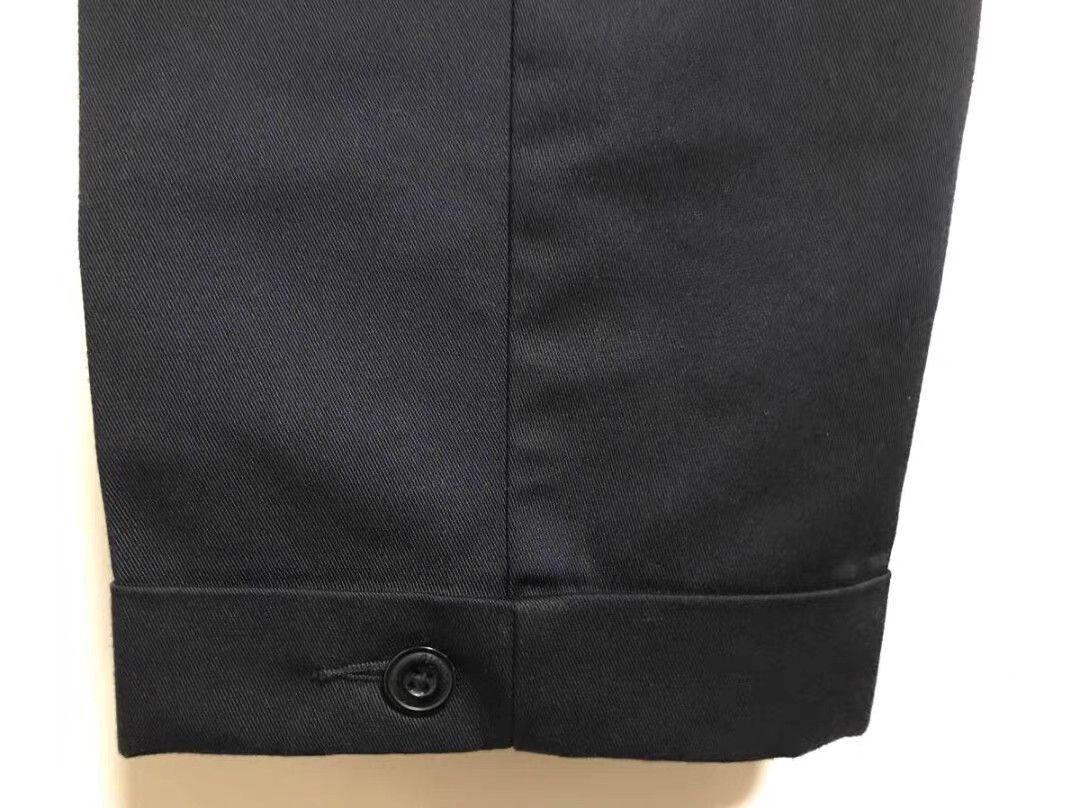 Yohji Yamamoto Black Casual Pants with Rolled Cuffs and Logo Patch Size US 32 / EU 48 - 4 Thumbnail
