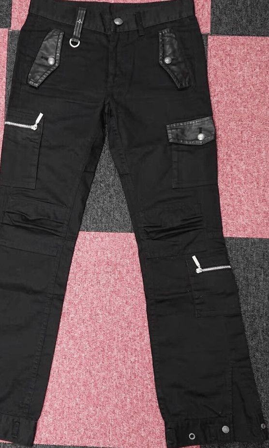 Backbone Black Casual Cargo Pants with Multiple Pockets Size US 32 / EU 48 - 2 Thumbnail