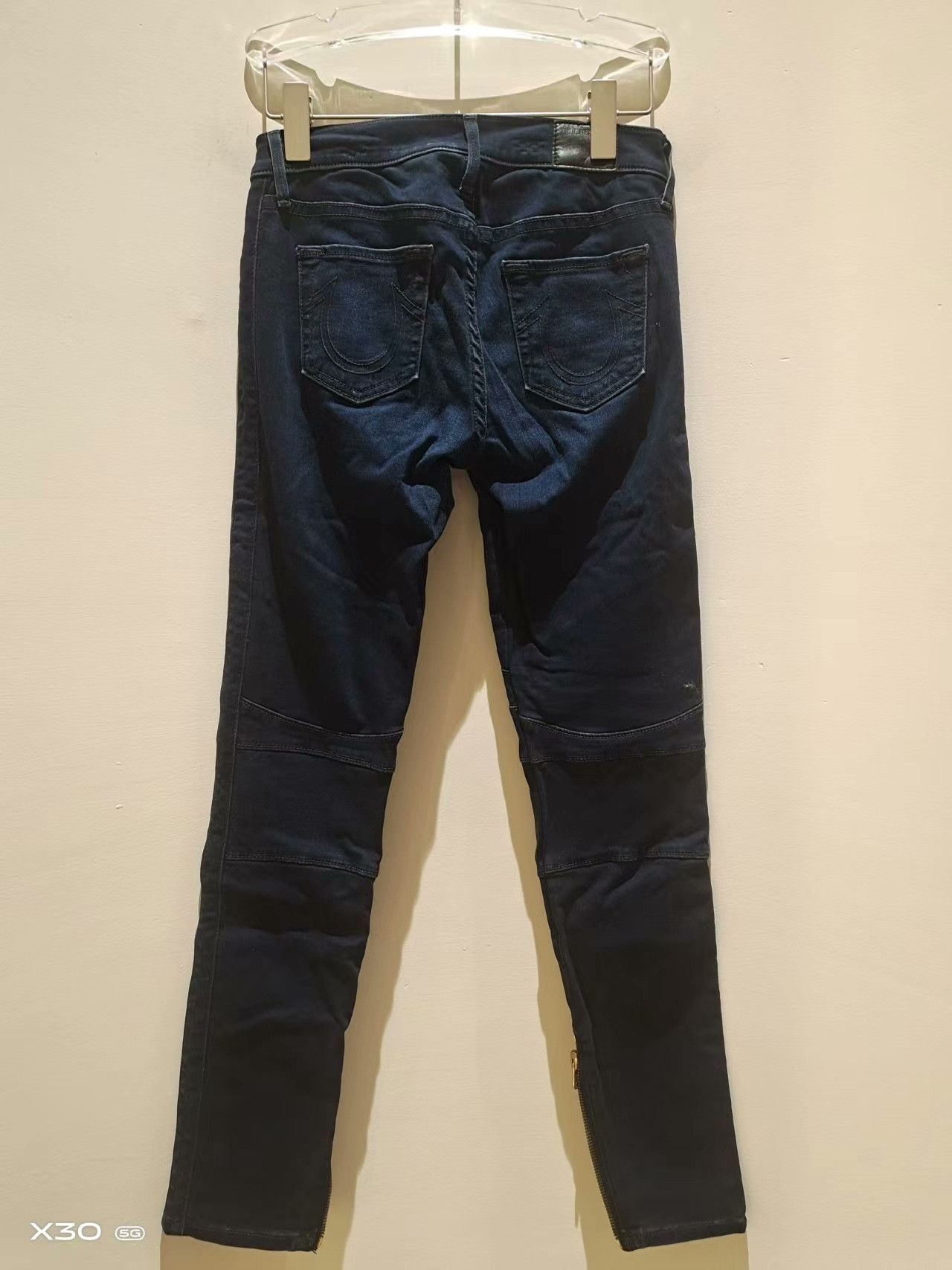 True Religion True Religion HALLE Mid Rise Super Skinny Biker Jeans Size 32" / US 10 / IT 46 - 2 Thumbnail