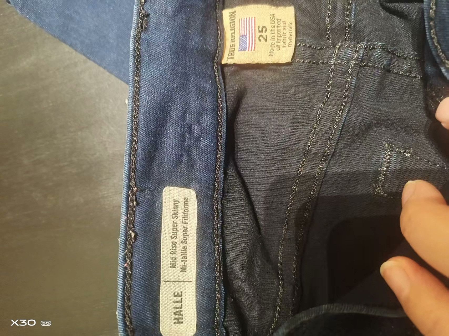 True Religion True Religion HALLE Mid Rise Super Skinny Biker Jeans Size 32" / US 10 / IT 46 - 6 Thumbnail
