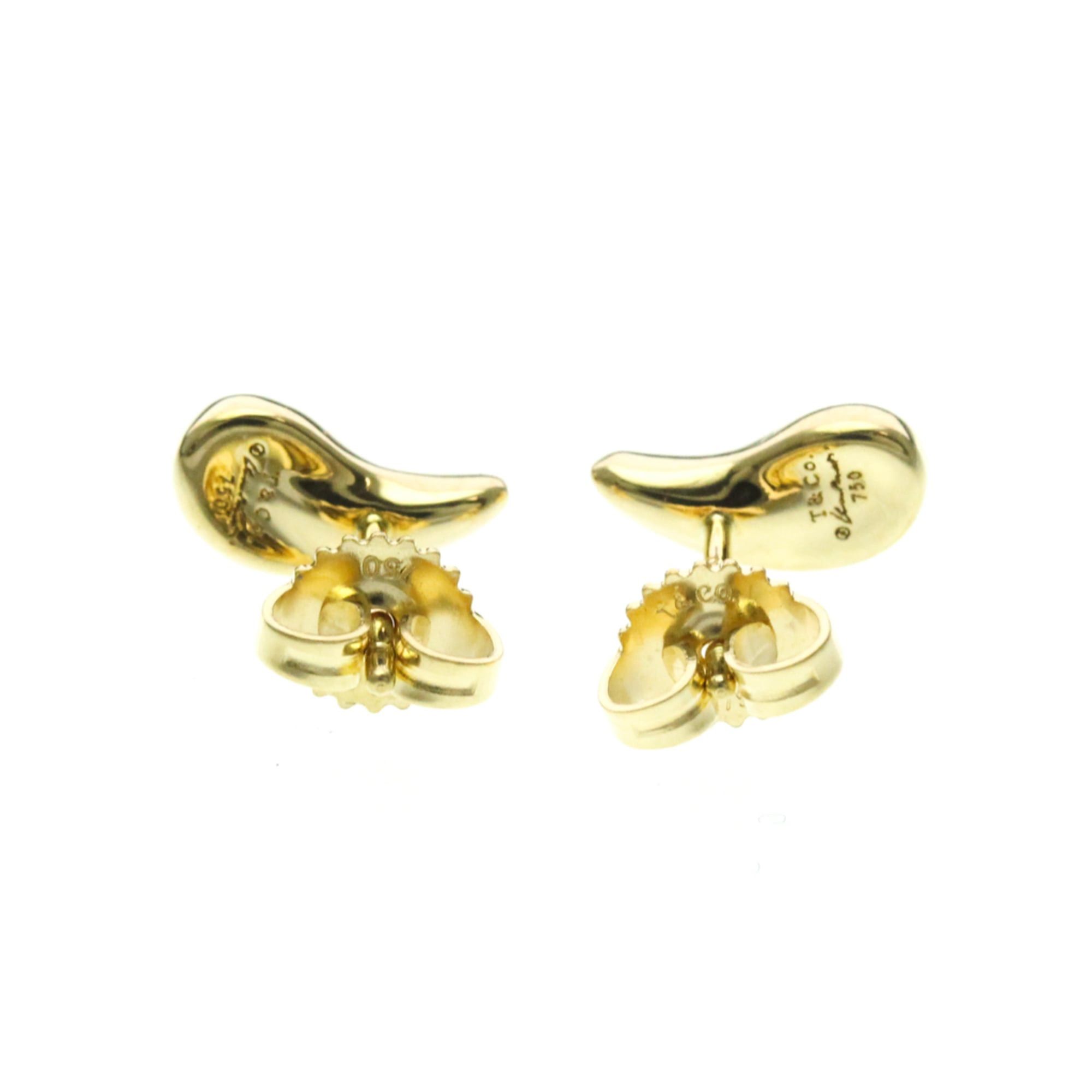 Tiffany & Co. Tiffany Teardrop Earrings No Stone Yellow Gold (18K) Stud Earrings Gold Size ONE SIZE - 2 Thumbnail