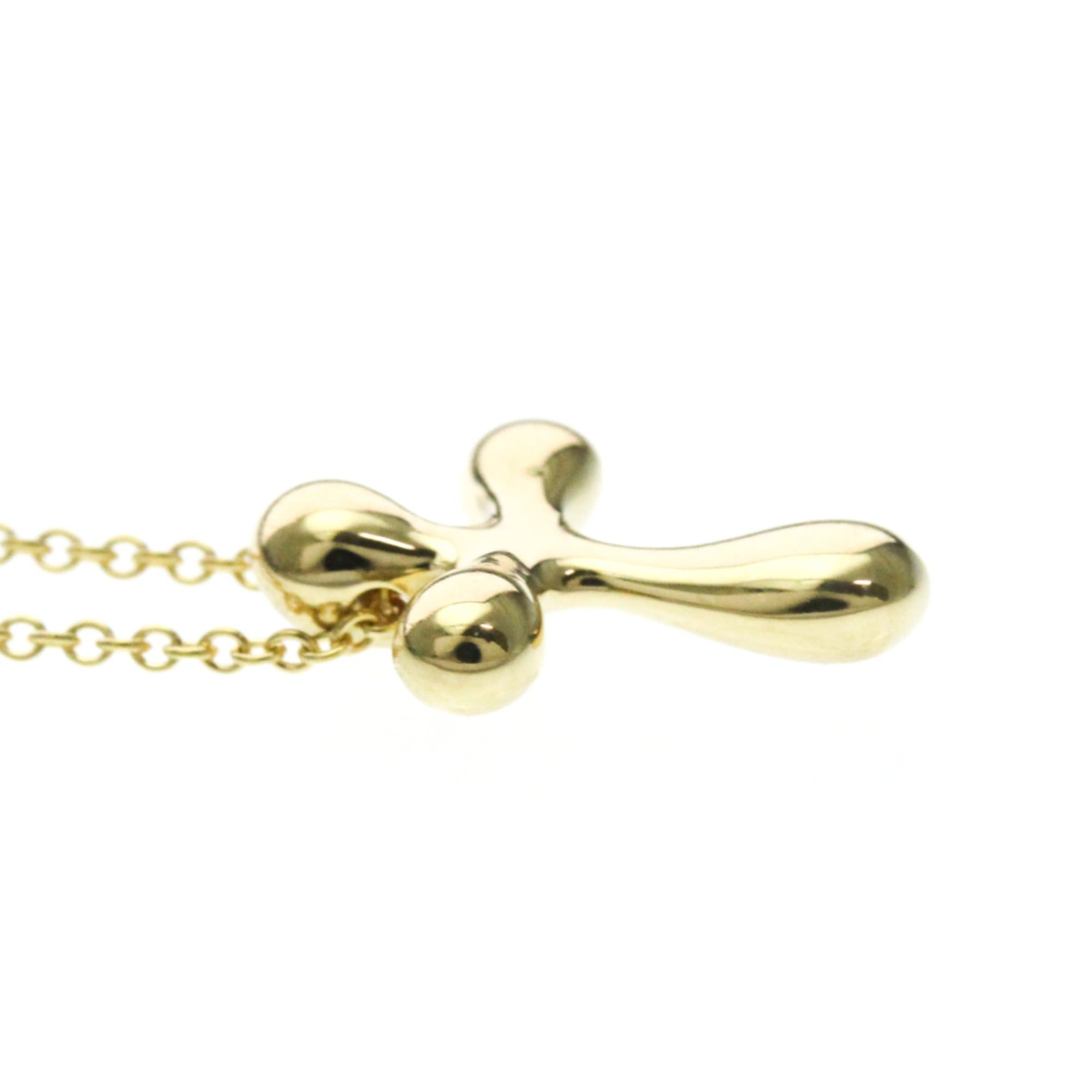 Tiffany & Co. Tiffany Cross Necklace Yellow Gold (18K) No Stone Men,Women Fashion Pendant Necklace (Gold) Size ONE SIZE - 5 Thumbnail