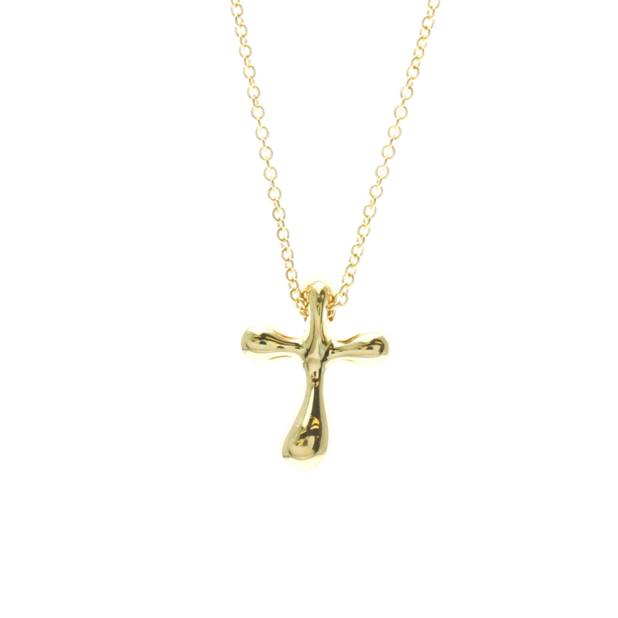Tiffany & Co. Tiffany Cross Necklace Yellow Gold (18K) No Stone Men,Women Fashion Pendant Necklace (Gold) Size ONE SIZE - 2 Thumbnail