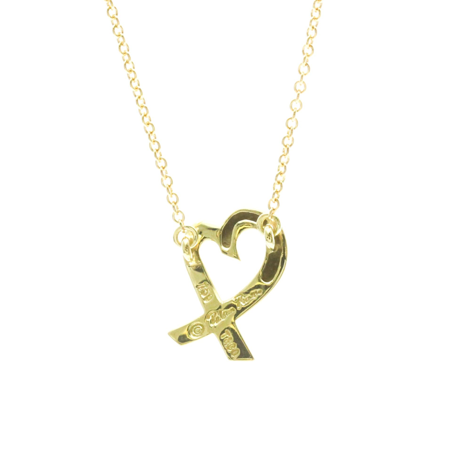 Tiffany & Co. Tiffany Loving Heart Yellow Gold (18K) No Stone Women,Men Fashion Pendant Necklace (Gold) Size ONE SIZE - 2 Thumbnail