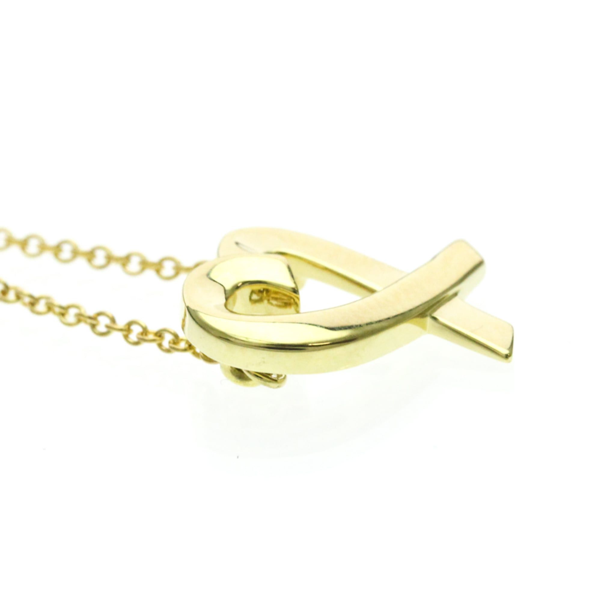 Tiffany & Co. Tiffany Loving Heart Yellow Gold (18K) No Stone Women,Men Fashion Pendant Necklace (Gold) Size ONE SIZE - 5 Thumbnail