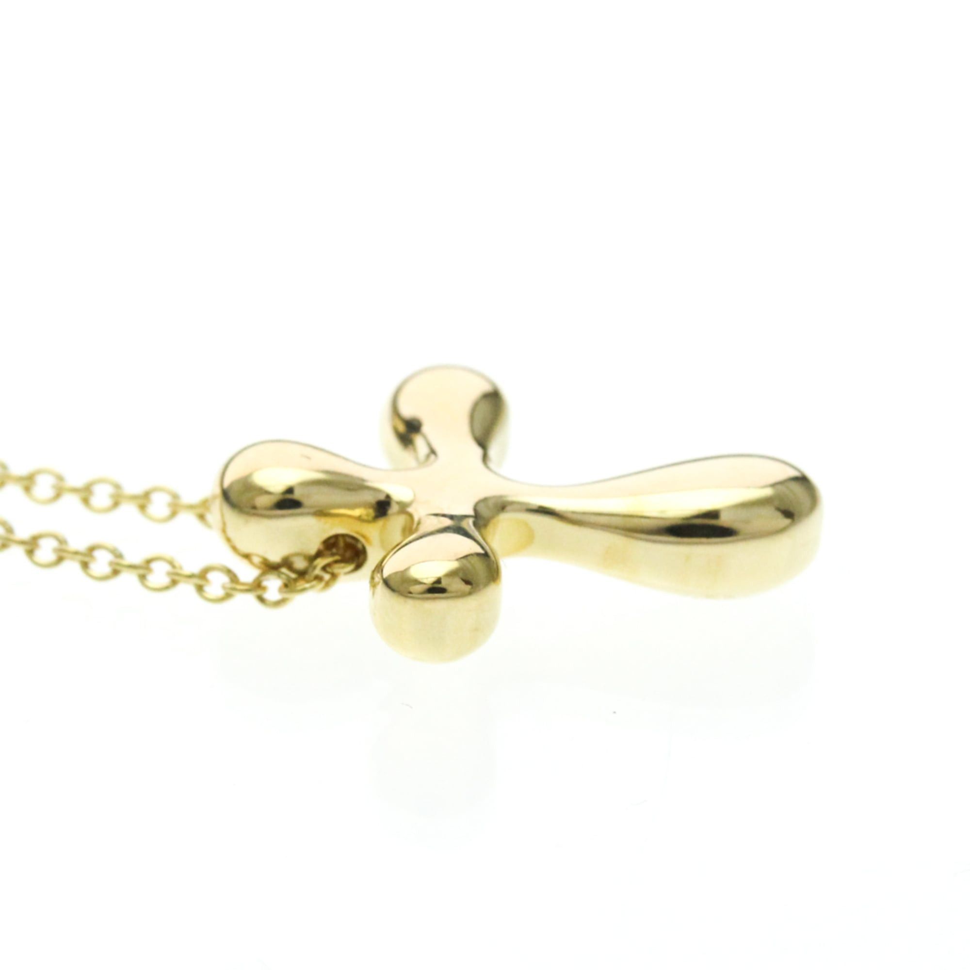 Tiffany & Co. Tiffany Cross Necklace Yellow Gold (18K) No Stone Men,Women Fashion Pendant Necklace (Gold) Size ONE SIZE - 5 Thumbnail