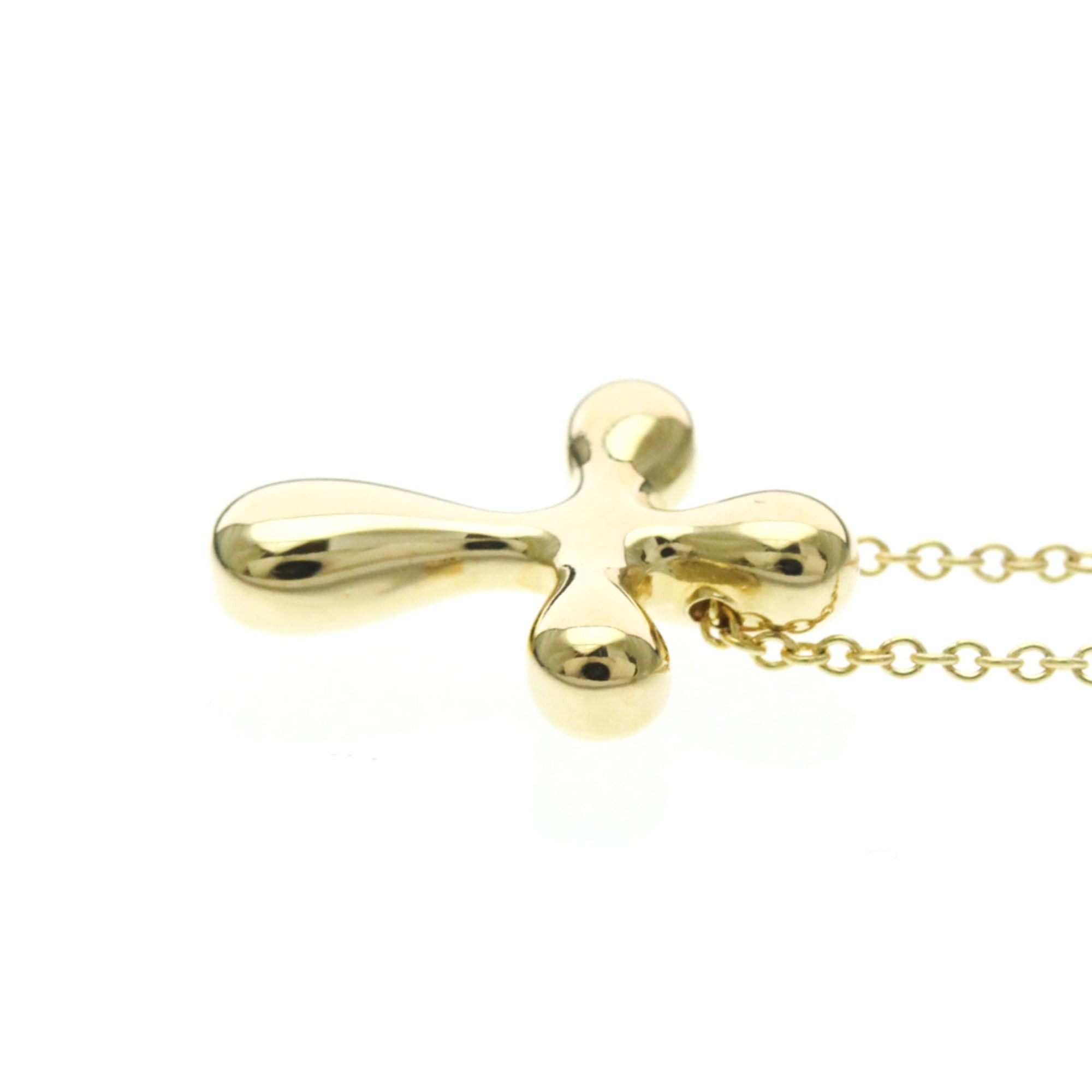 Tiffany & Co. Tiffany Cross Necklace Yellow Gold (18K) No Stone Men,Women Fashion Pendant Necklace (Gold) Size ONE SIZE - 3 Thumbnail