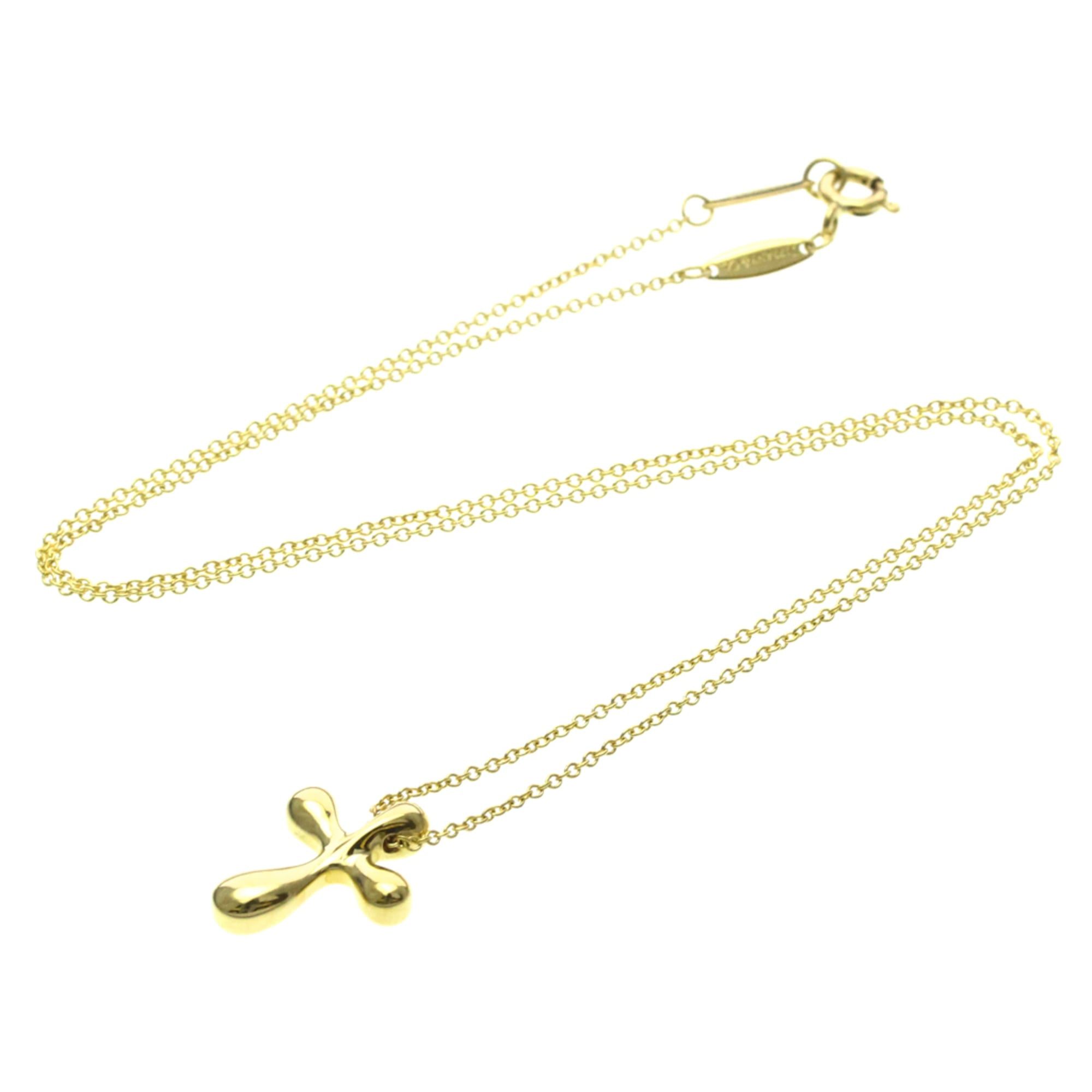Tiffany & Co. Tiffany Cross Necklace Yellow Gold (18K) No Stone Men,Women Fashion Pendant Necklace (Gold) Size ONE SIZE - 13 Thumbnail