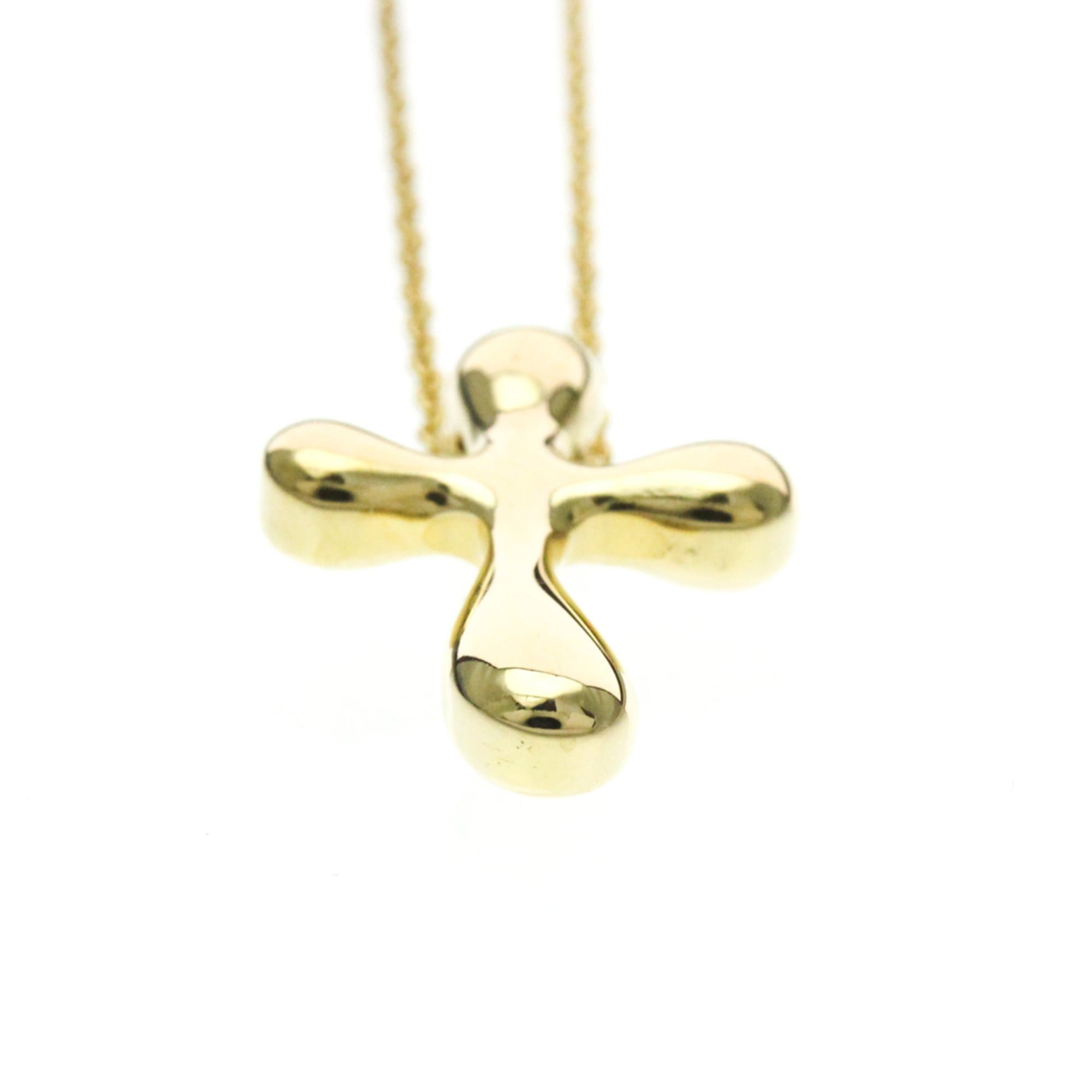 Tiffany & Co. Tiffany Cross Necklace Yellow Gold (18K) No Stone Men,Women Fashion Pendant Necklace (Gold) Size ONE SIZE - 4 Thumbnail