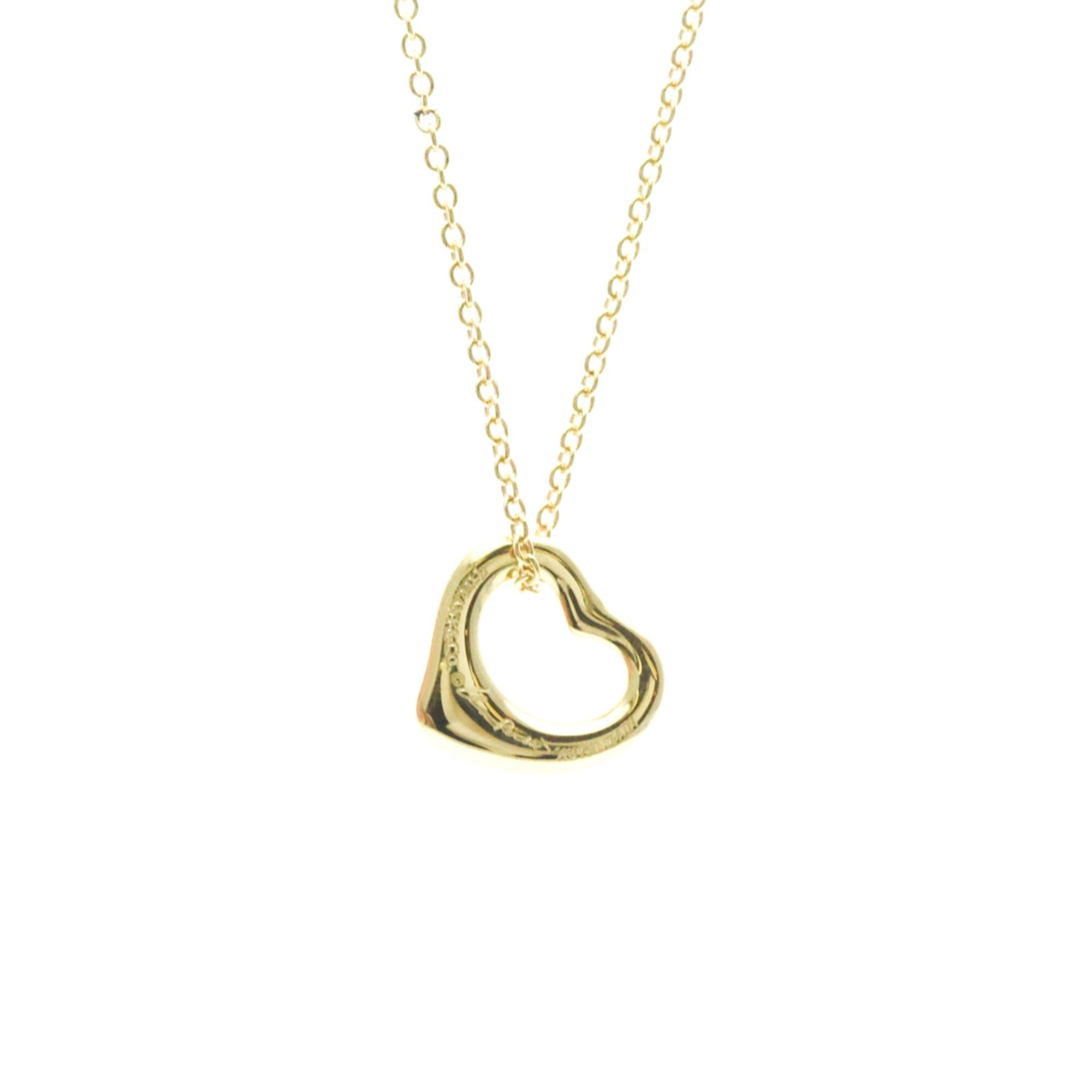 Tiffany & Co. Tiffany Open Heart Yellow Gold (18K) No Stone Men,Women Fashion Pendant Necklace (Gold) Size ONE SIZE - 2 Thumbnail