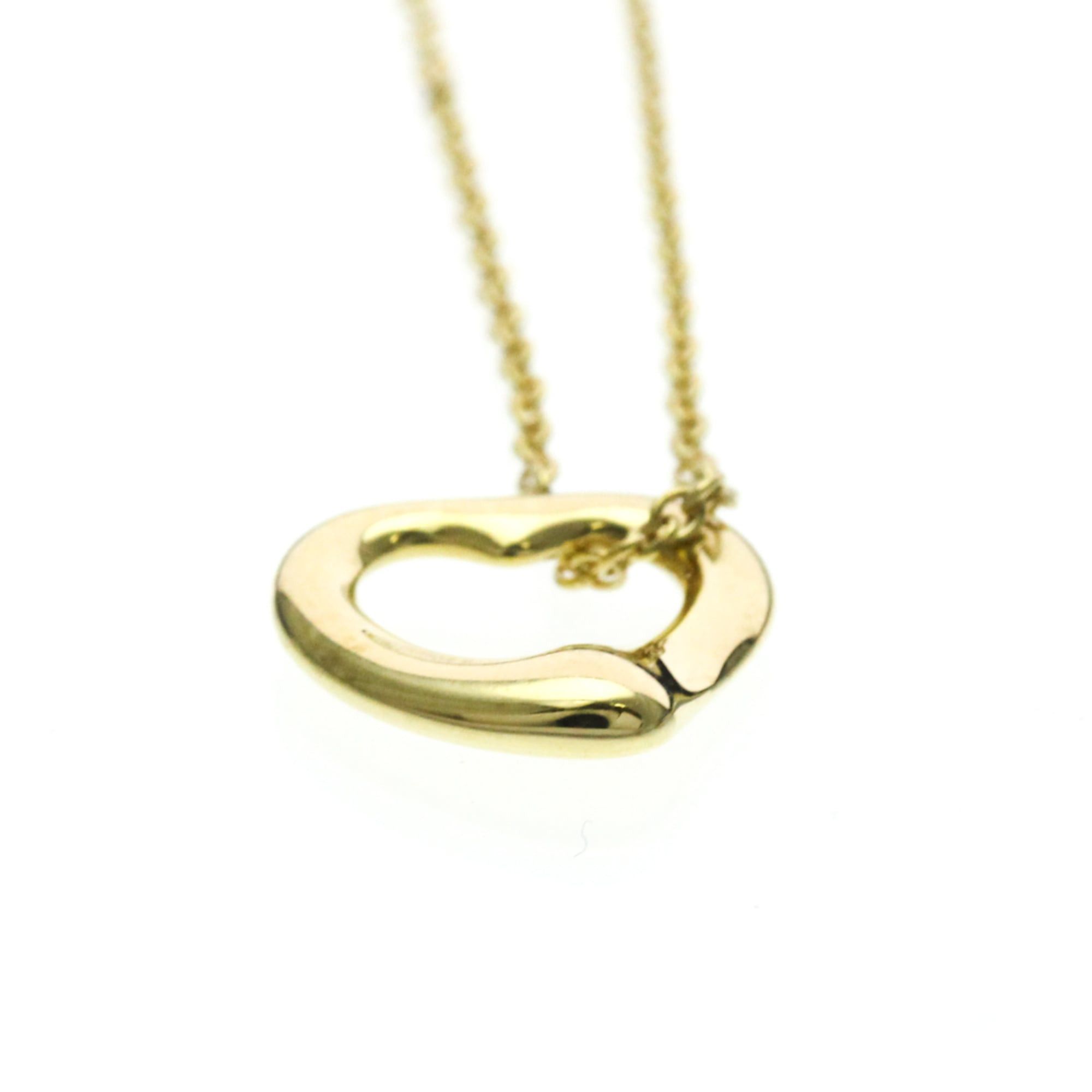 Tiffany & Co. Tiffany Open Heart Yellow Gold (18K) No Stone Men,Women Fashion Pendant Necklace (Gold) Size ONE SIZE - 4 Thumbnail