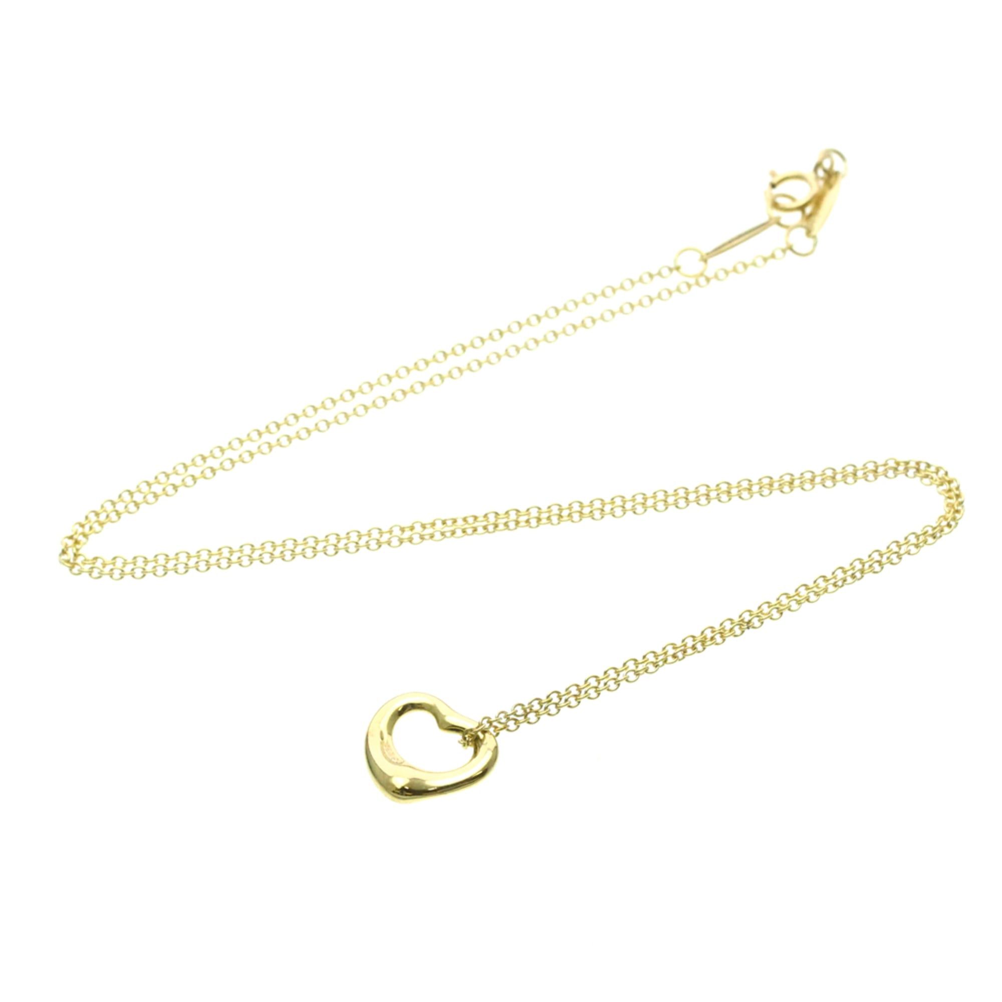Tiffany & Co. Tiffany Open Heart Yellow Gold (18K) No Stone Men,Women Fashion Pendant Necklace (Gold) Size ONE SIZE - 14 Thumbnail