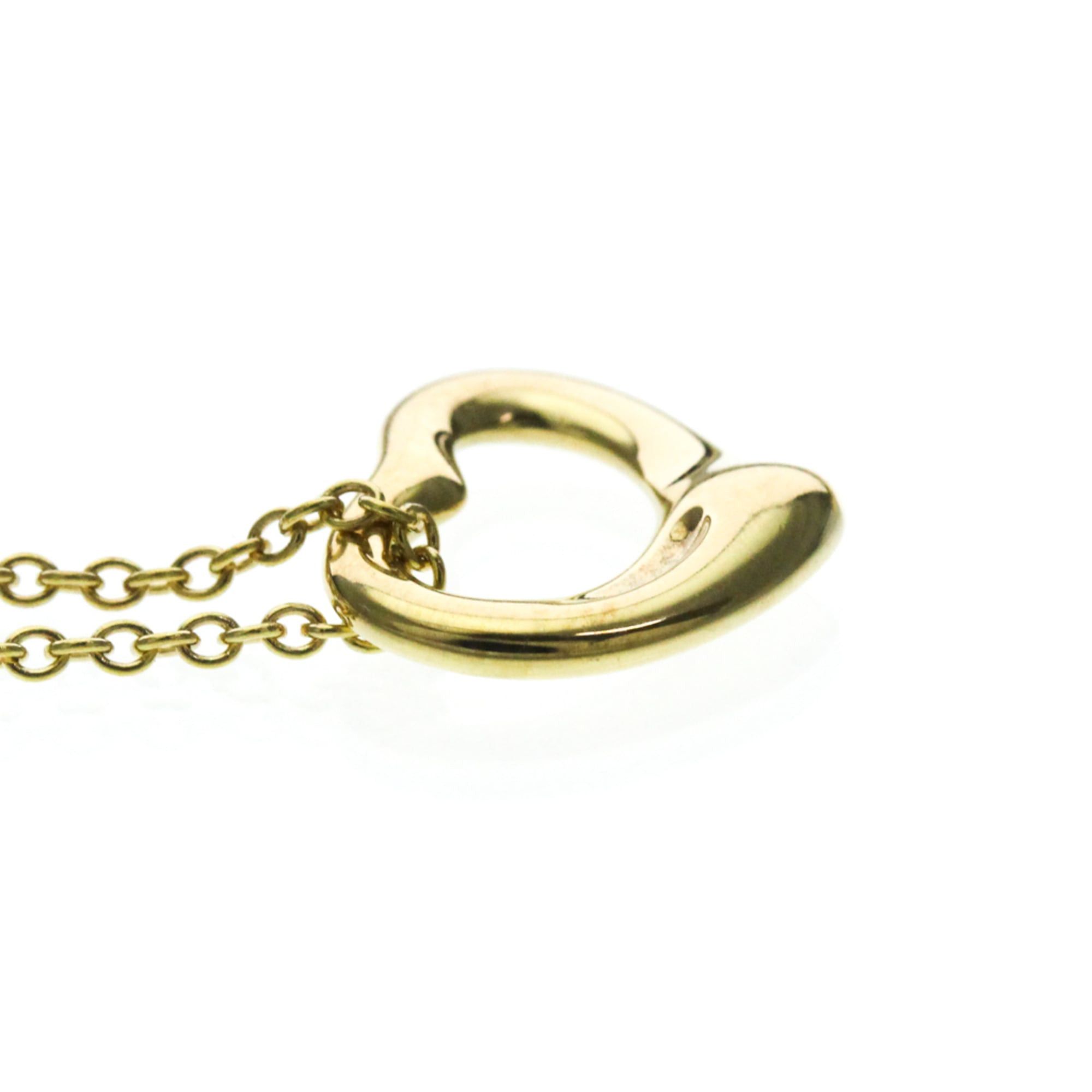 Tiffany & Co. Tiffany Open Heart Yellow Gold (18K) No Stone Men,Women Fashion Pendant Necklace (Gold) Size ONE SIZE - 5 Thumbnail