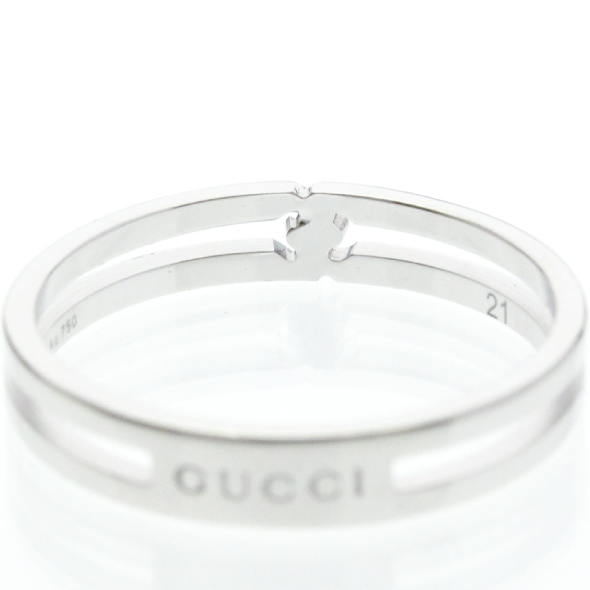 Gucci Gucci Infinity Ring White Gold (18K) Fashion No Stone Band Ring Silver Size ONE SIZE - 7 Thumbnail