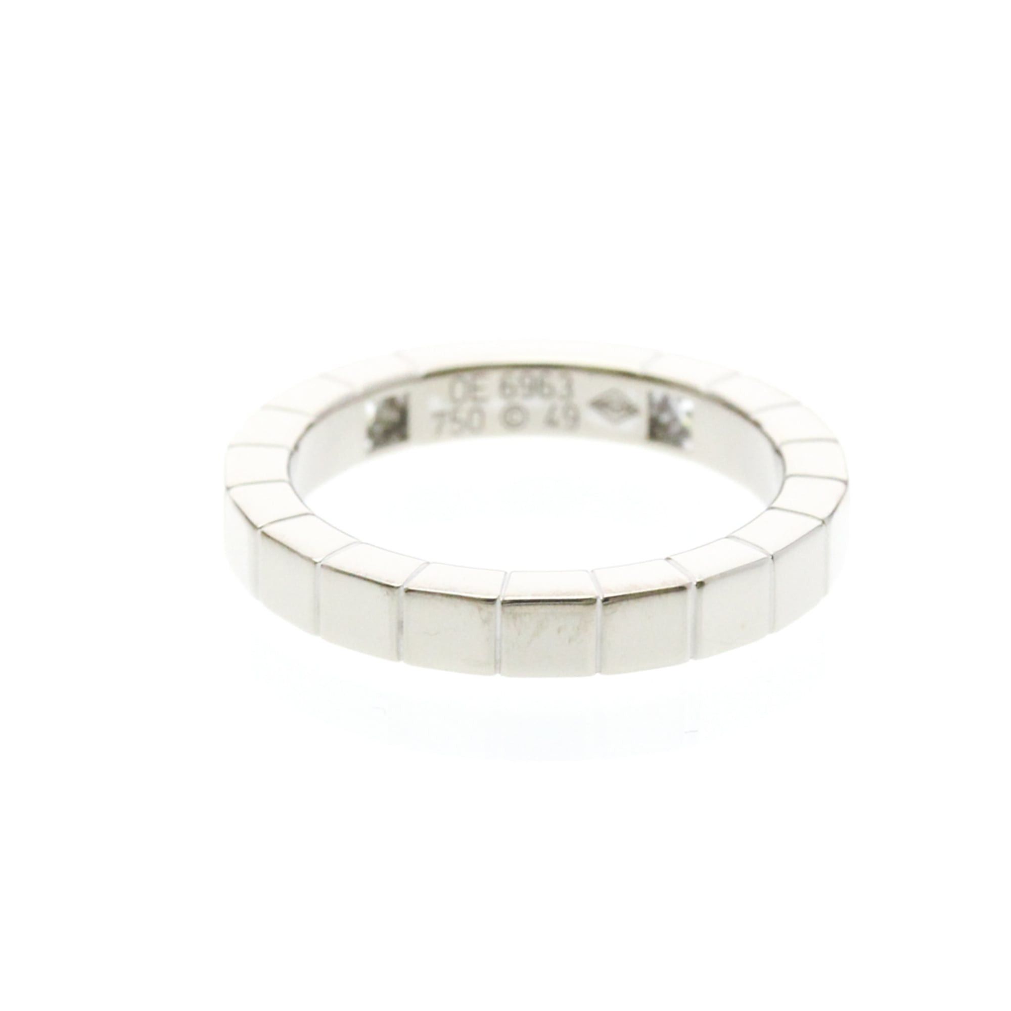 Cartier Cartier Lanieres Ring With 2 Diamonds White Gold (18K) Fashion Diamond Band Ring Silver Size ONE SIZE - 3 Thumbnail