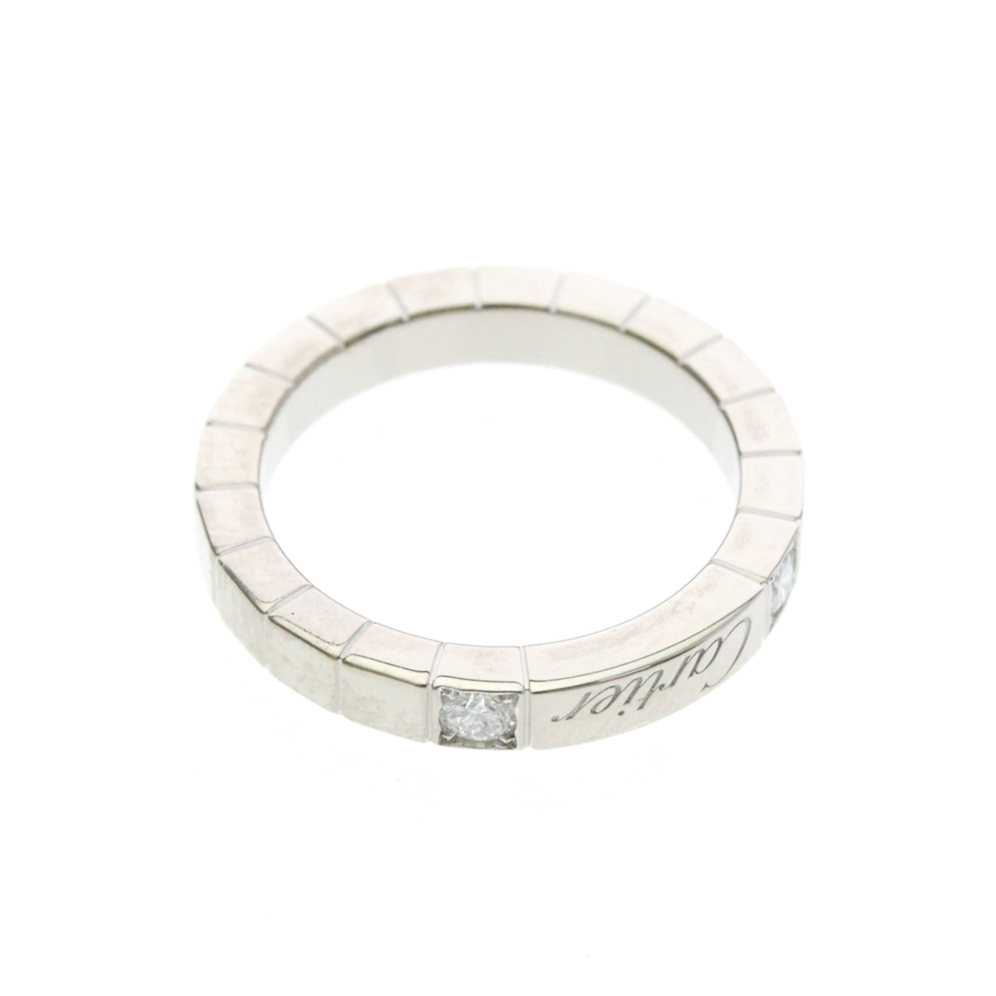Cartier Cartier Lanieres Ring With 2 Diamonds White Gold (18K) Fashion Diamond Band Ring Silver Size ONE SIZE - 9 Thumbnail