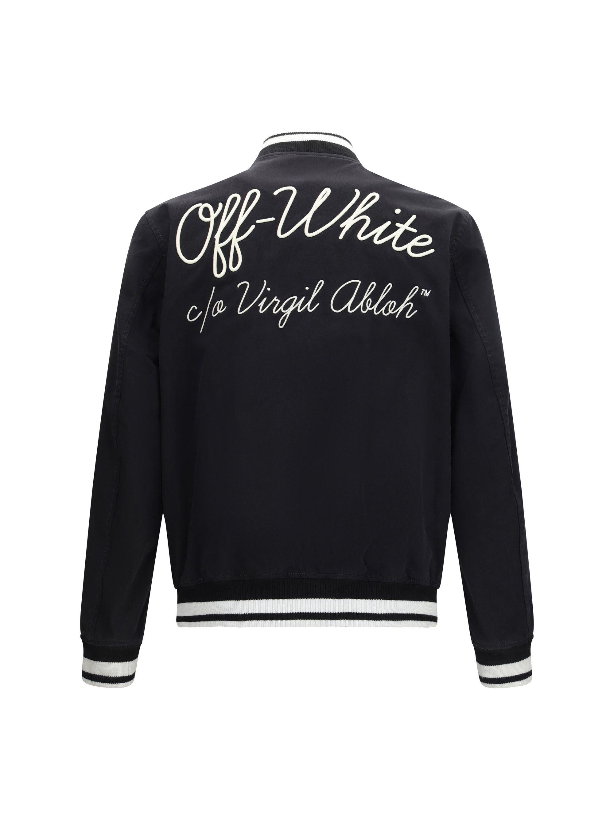 Off-White Script Cotgab Souvenir varsity Jacket Size US M / EU 48-50 / 2 - 2 Thumbnail