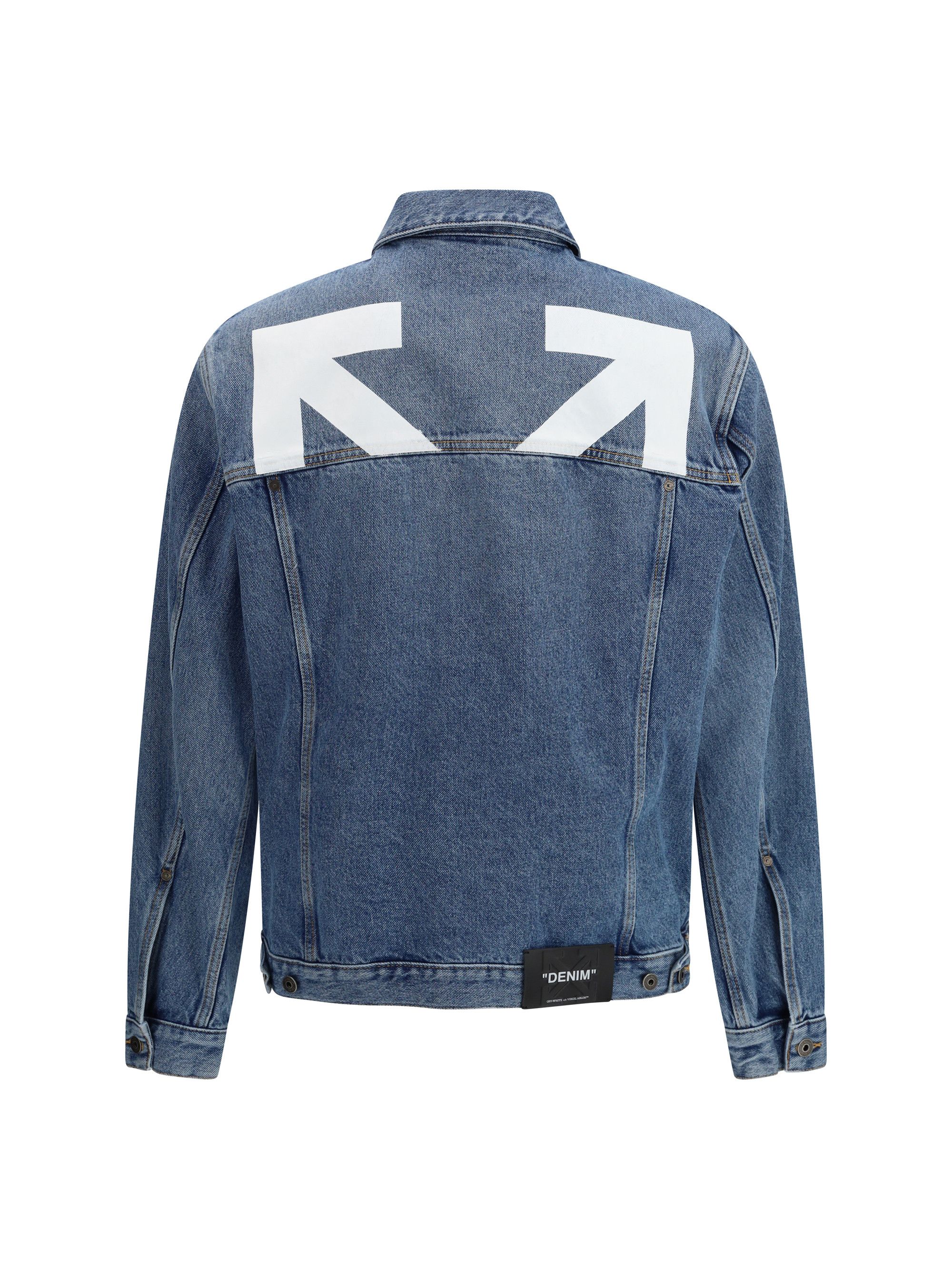 Off-White Half Arrow Skate Denim Jacket Size US XL / EU 56 / 4 - 2 Thumbnail