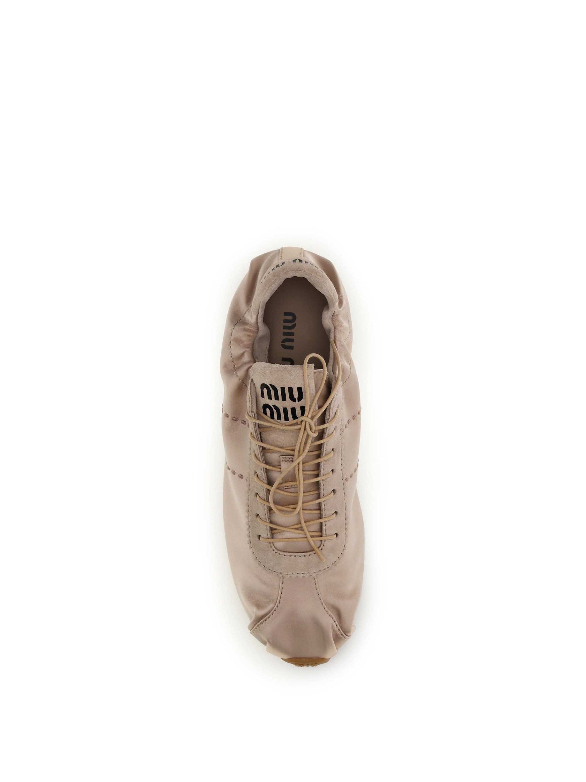Miu Miu Satin Plume Sneakers Size US 7 / IT 37 - 4 Thumbnail