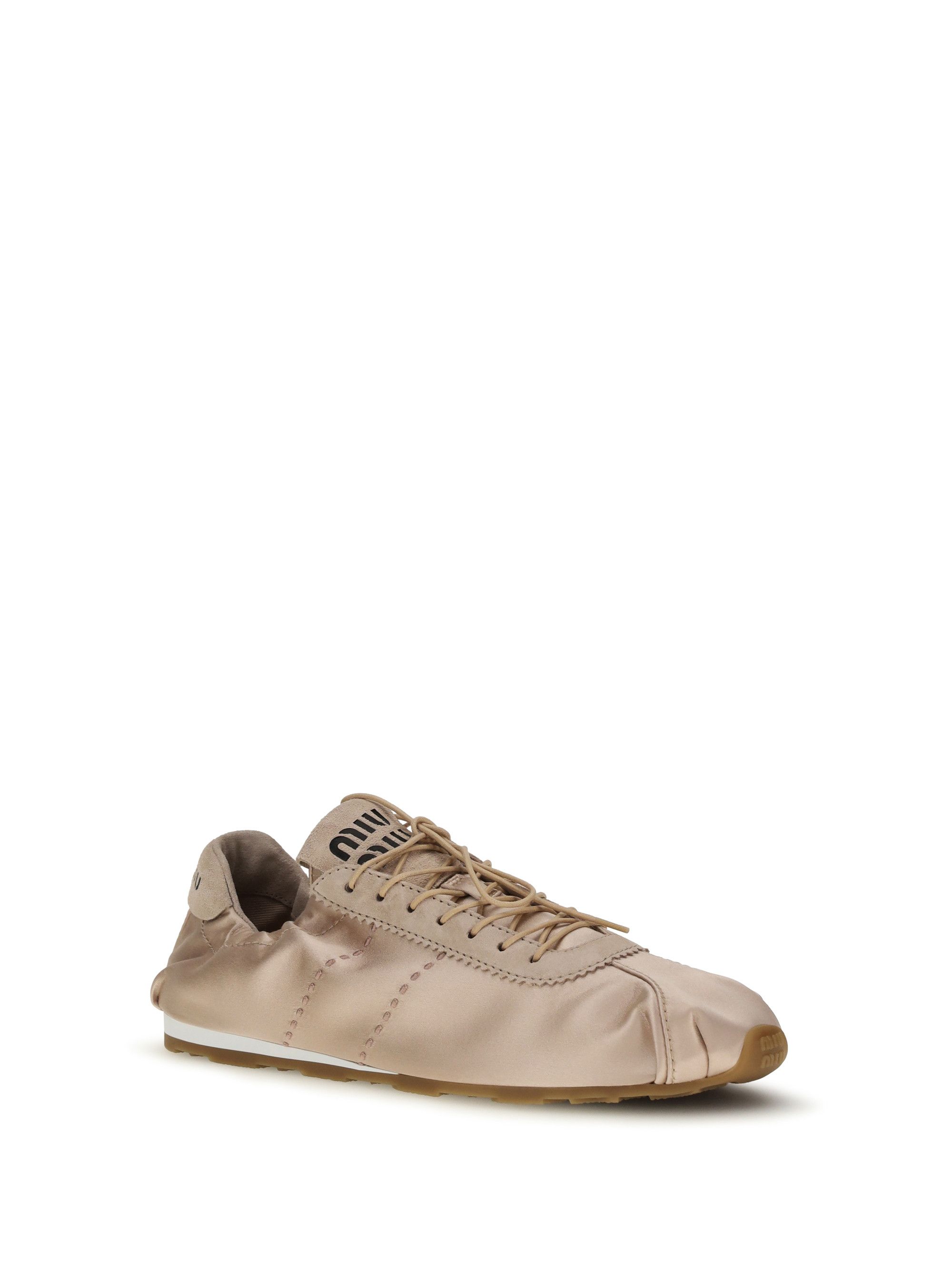 Miu Miu Satin Plume Sneakers Size US 8 / IT 38 - 2 Thumbnail