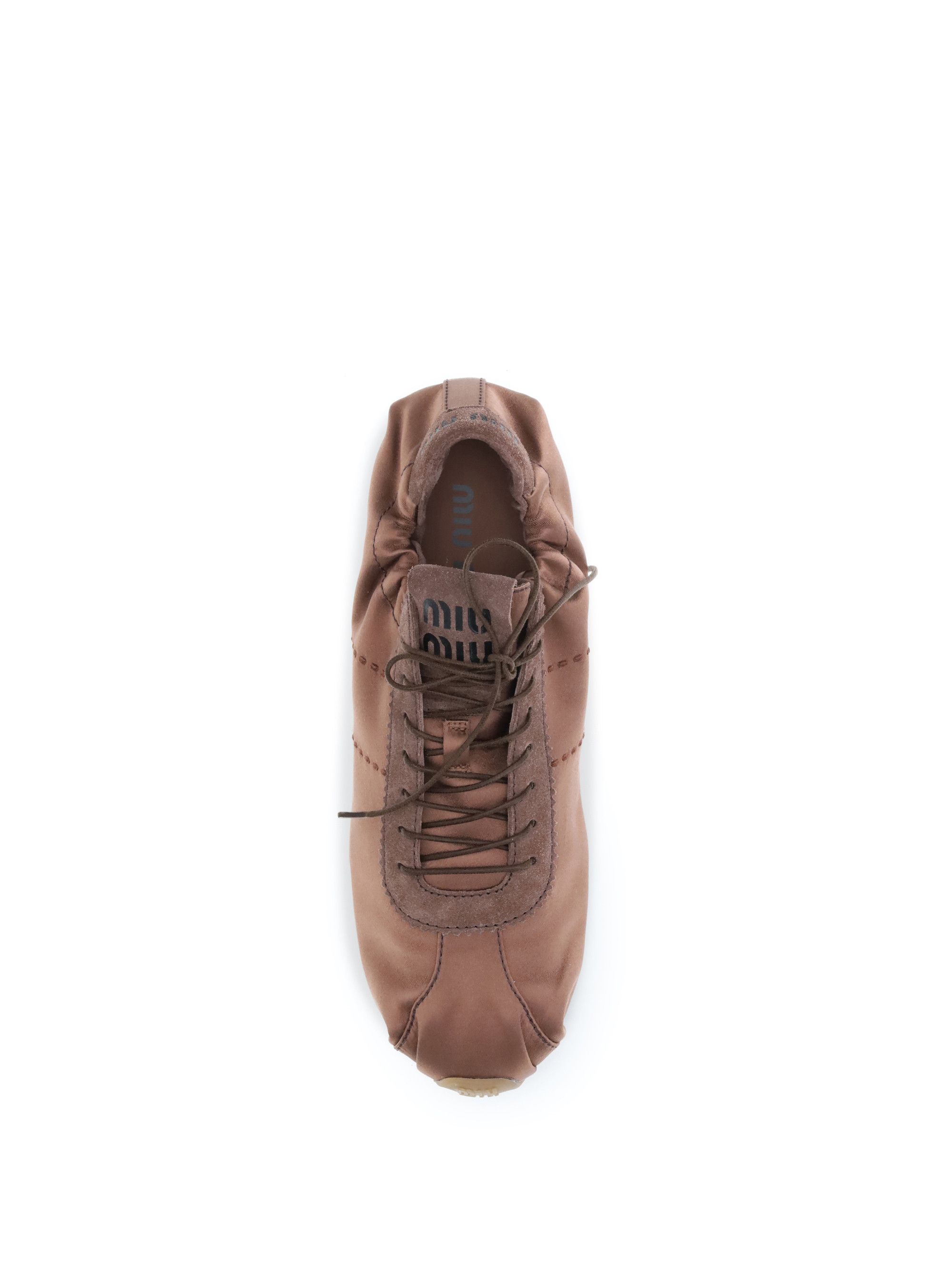 Miu Miu Satin Plume Sneakers Size US 7 / IT 37 - 4 Thumbnail
