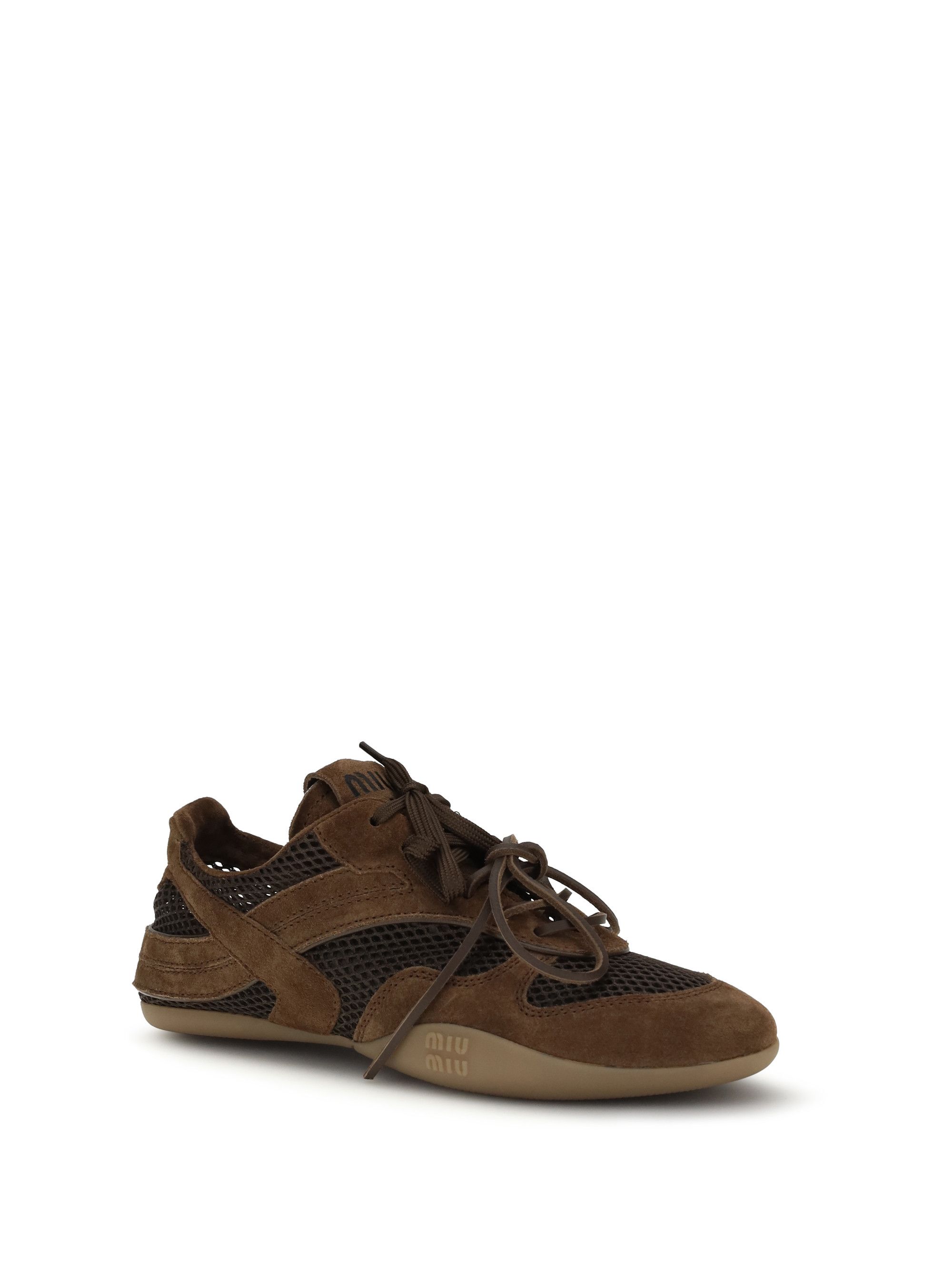 Miu Miu Mesh and suede Sneakers Size US 7 / IT 37 - 2 Thumbnail