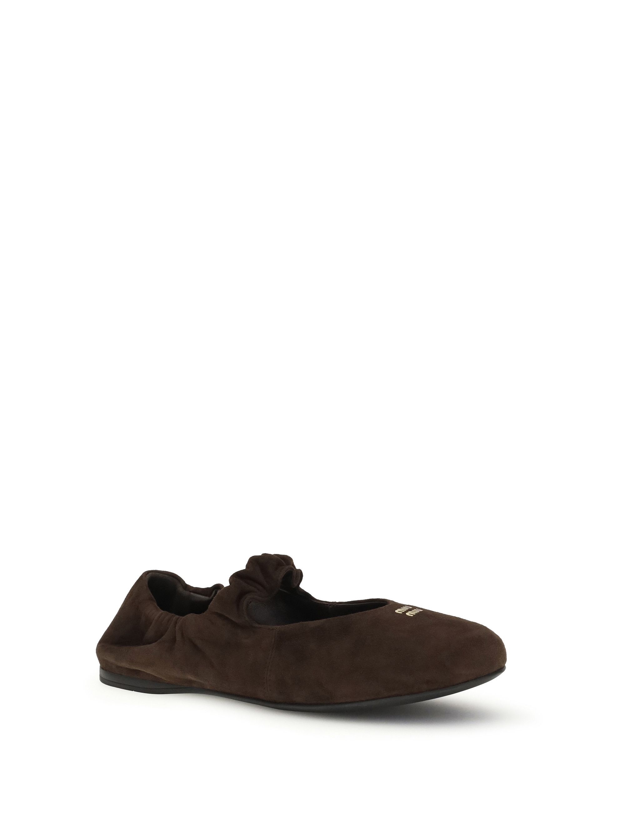 Miu Miu Suede Ballerinas Size US 8.5 / IT 38.5 - 2 Thumbnail