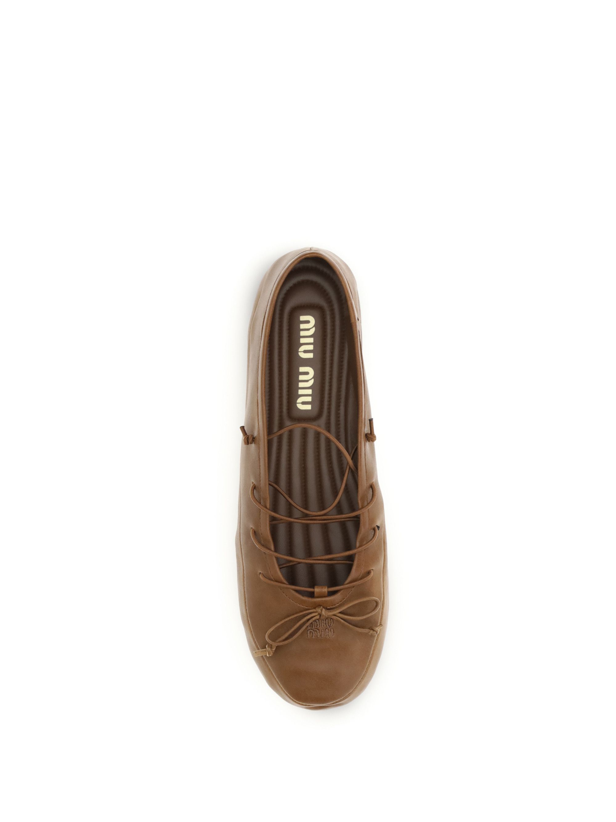 Miu Miu Leather Ballerinas Size US 6.5 / IT 36.5 - 4 Thumbnail