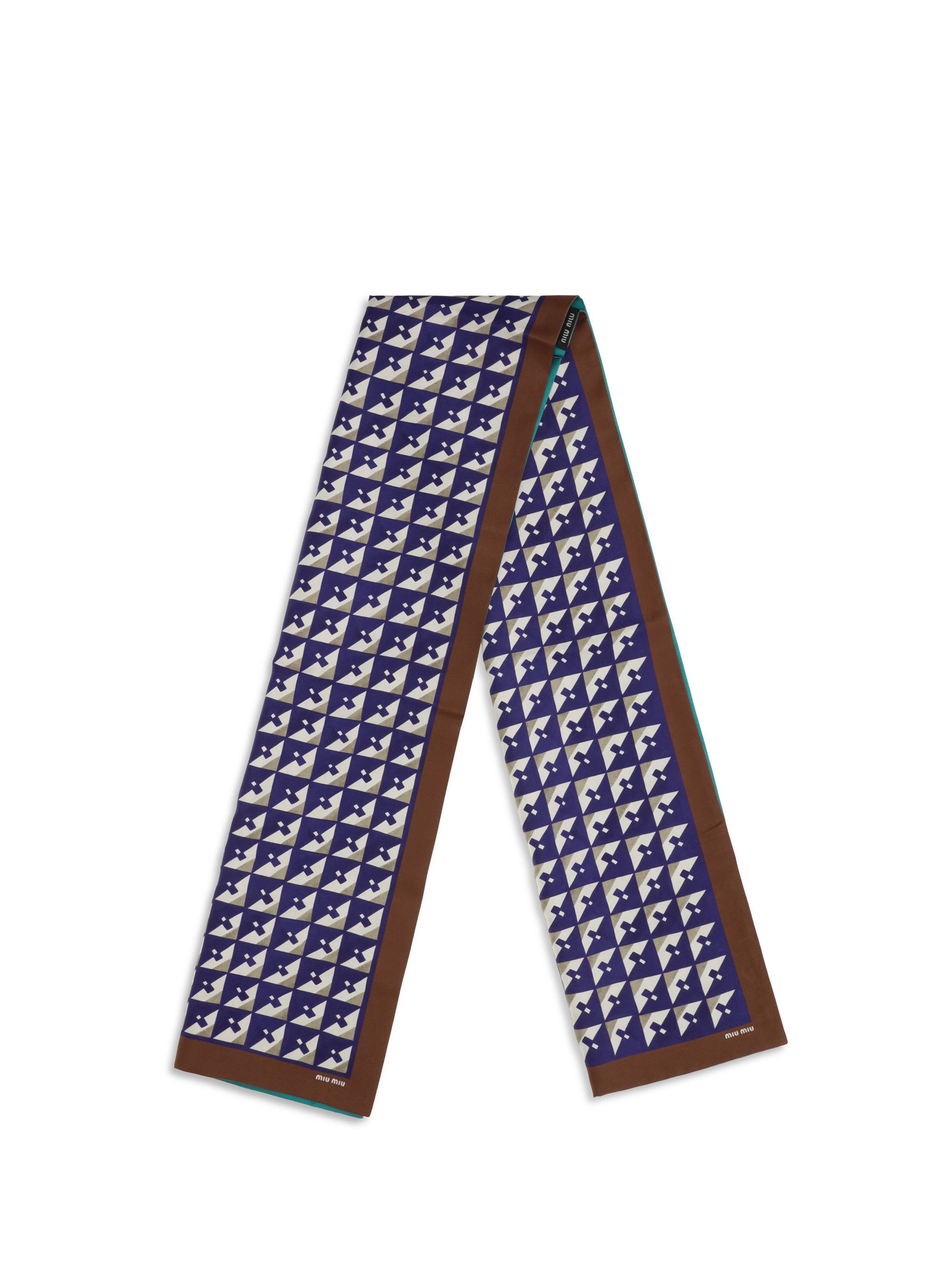 Miu Miu Geometric print Scarf Size ONE SIZE - 2 Thumbnail