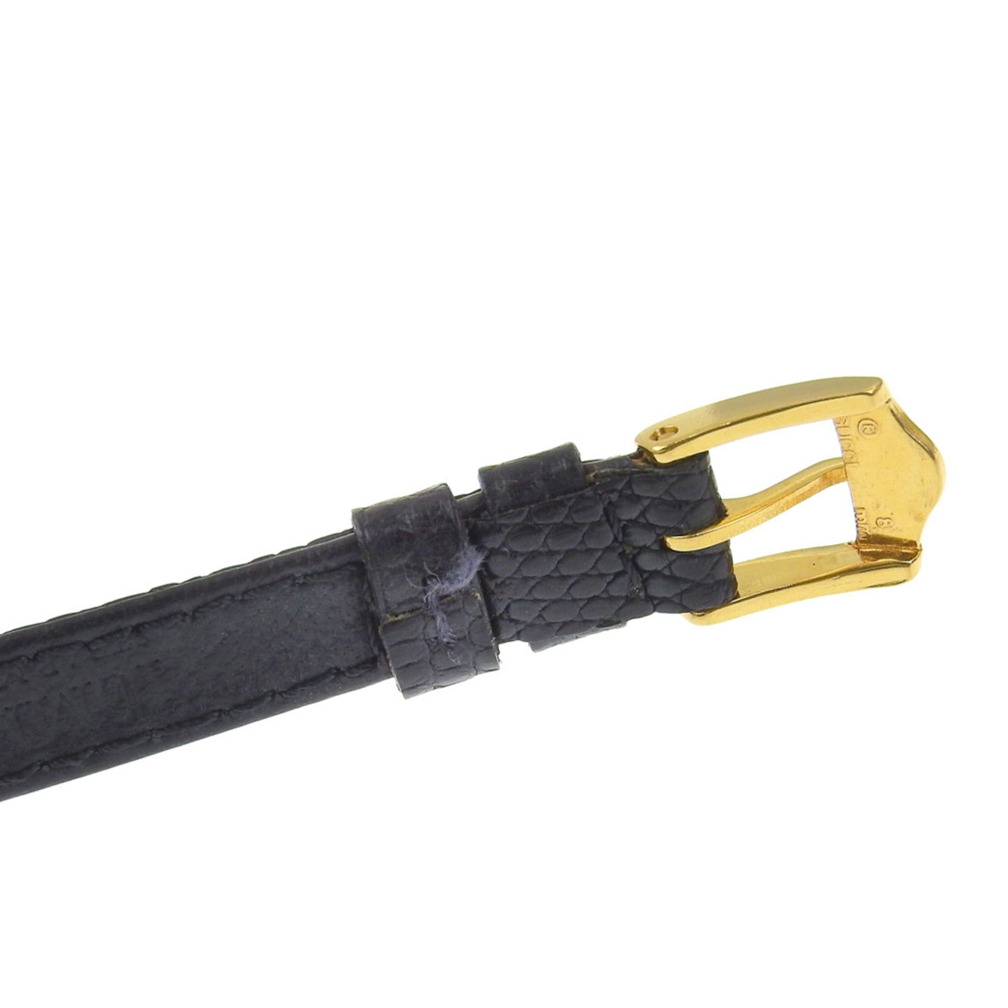 Gucci Gucci Sherry watch, gold-plated stainless steel, gold quartz, analog, black dial, women's. Size ONE SIZE - 7 Thumbnail
