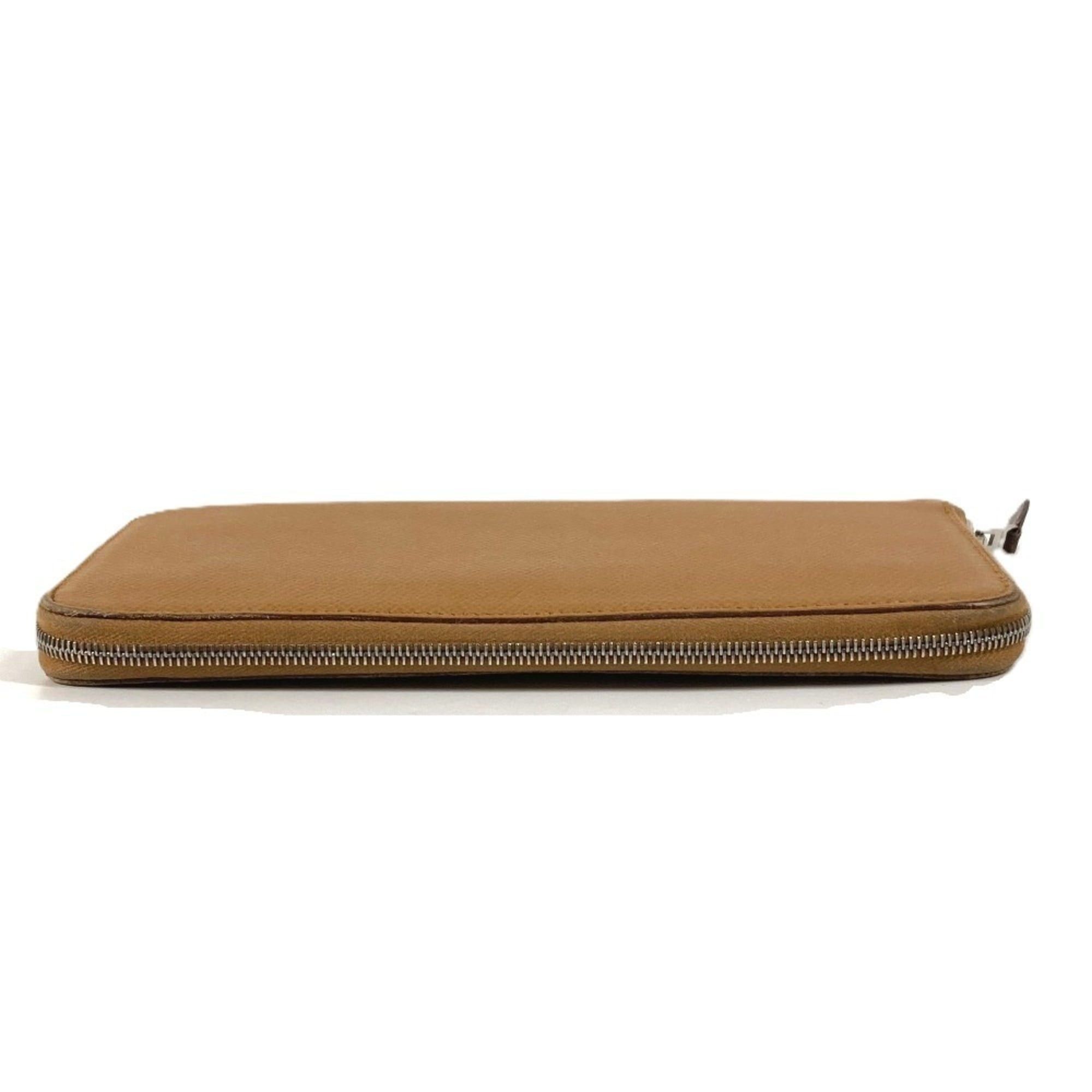Hermes HERMES Azap Long Silk In Wallet, Round Zipper Epsom Leather, Men's/Women's, Beige Size ONE SIZE - 5 Thumbnail