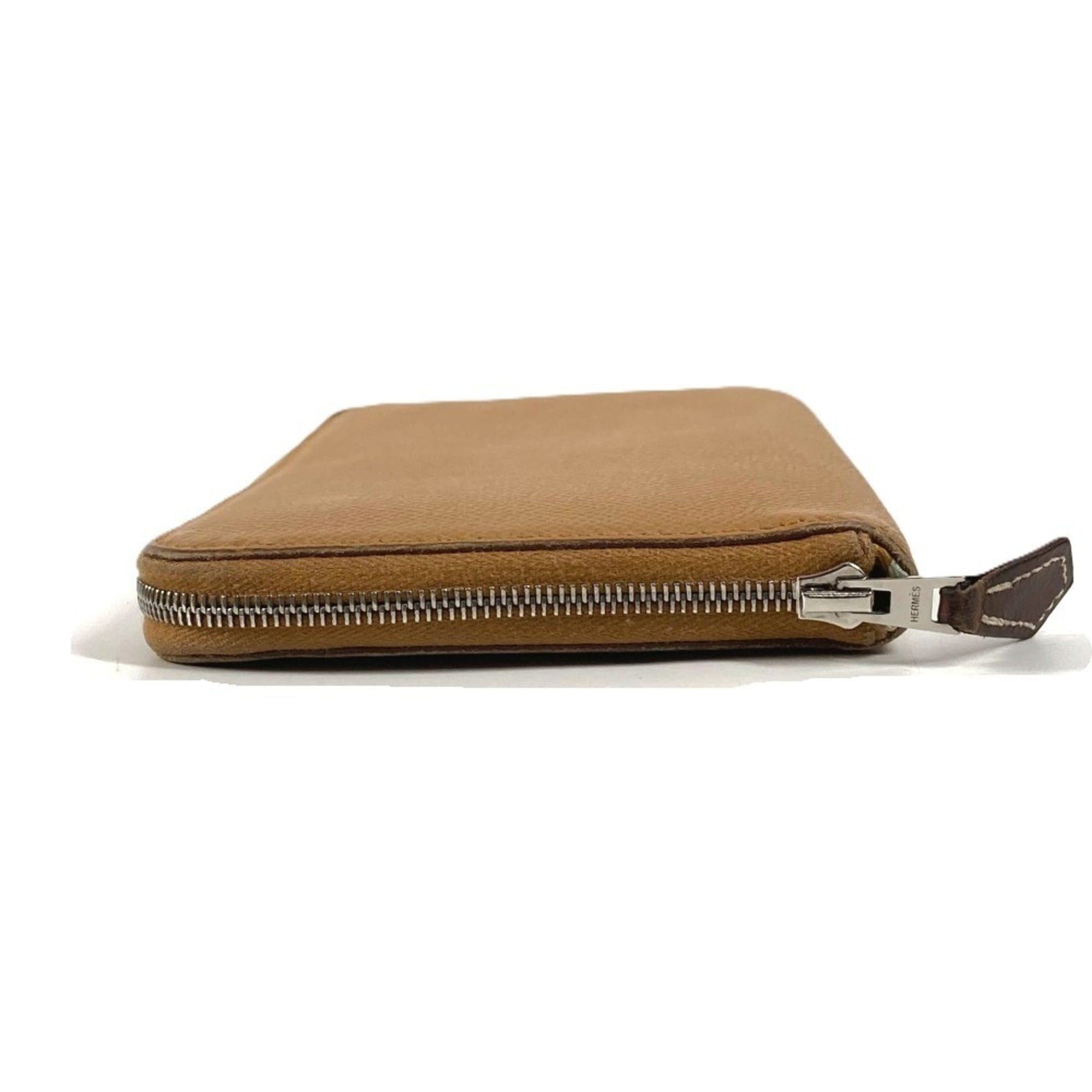Hermes HERMES Azap Long Silk In Wallet, Round Zipper Epsom Leather, Men's/Women's, Beige Size ONE SIZE - 6 Thumbnail