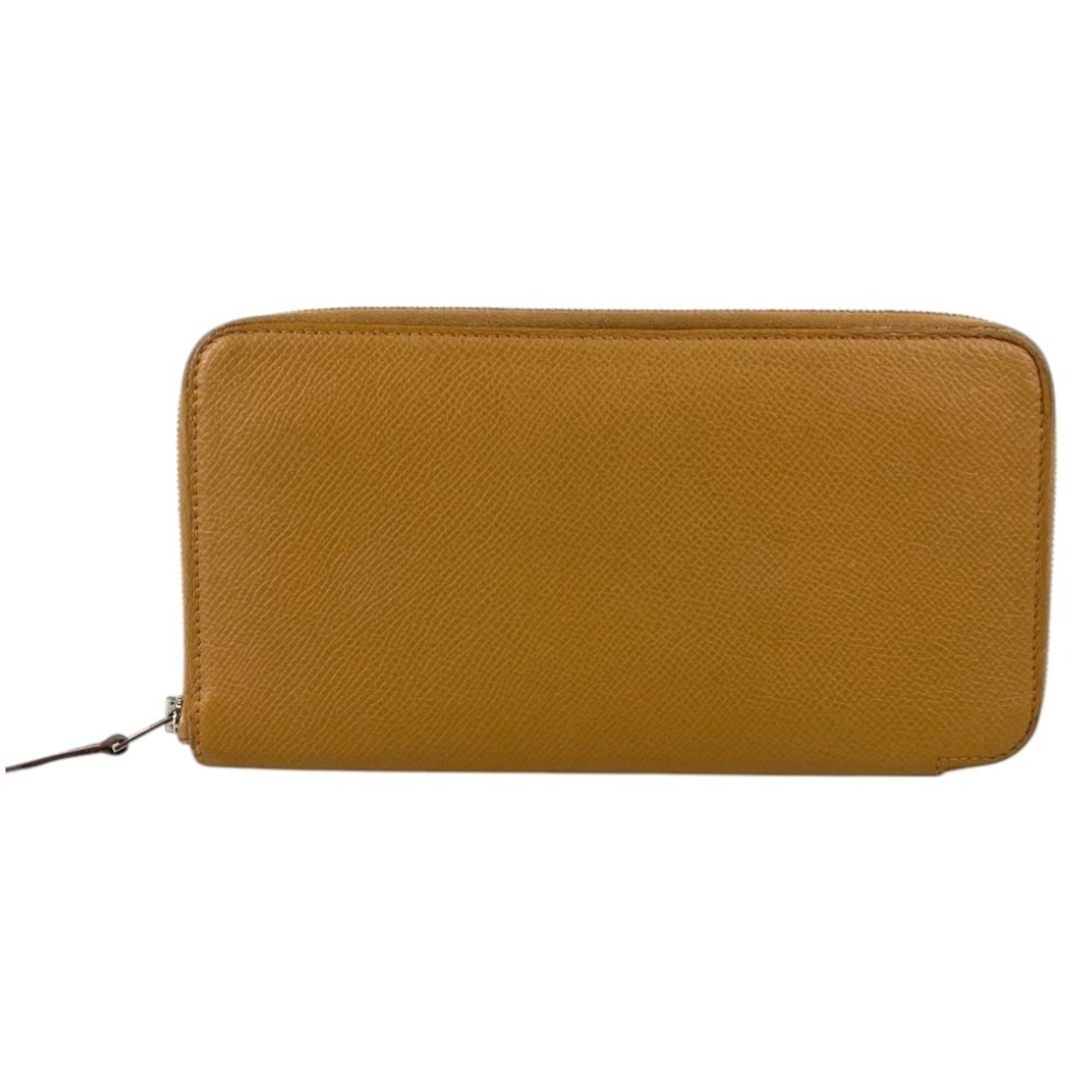 Hermes HERMES Azap Long Silk In Wallet, Round Zipper Epsom Leather, Men's/Women's, Beige Size ONE SIZE - 2 Thumbnail