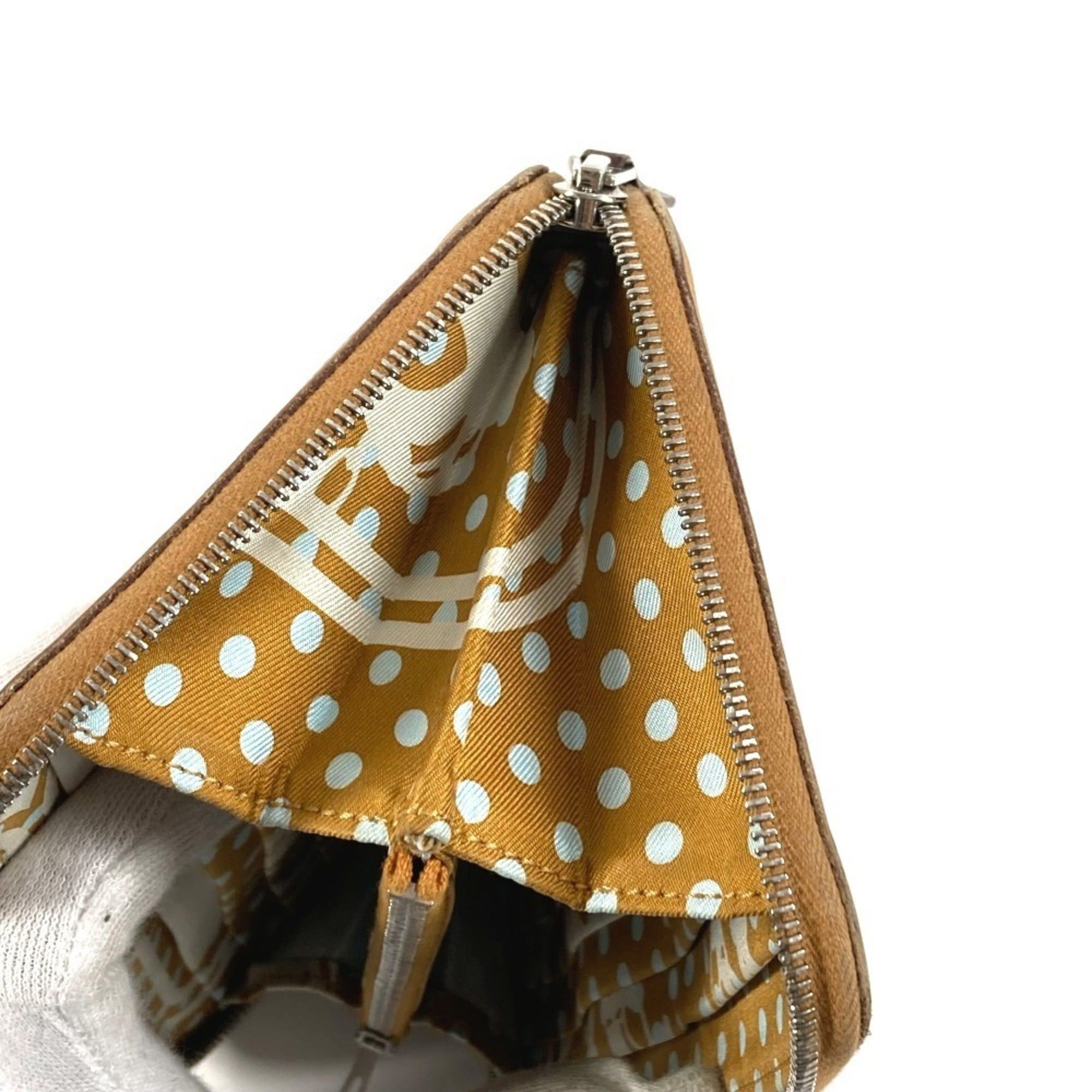 Hermes HERMES Azap Long Silk In Wallet, Round Zipper Epsom Leather, Men's/Women's, Beige Size ONE SIZE - 11 Thumbnail