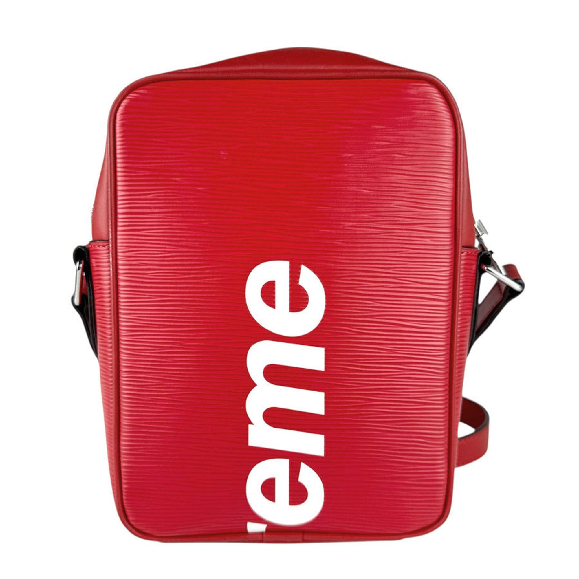 Louis Vuitton Louis Vuitton Shoulder Bag Supreme Collaboration Epi Danube PM Leather Red Men's Women's M53417 Free Shipping z9087 Size ONE SIZE - 3 Thumbnail