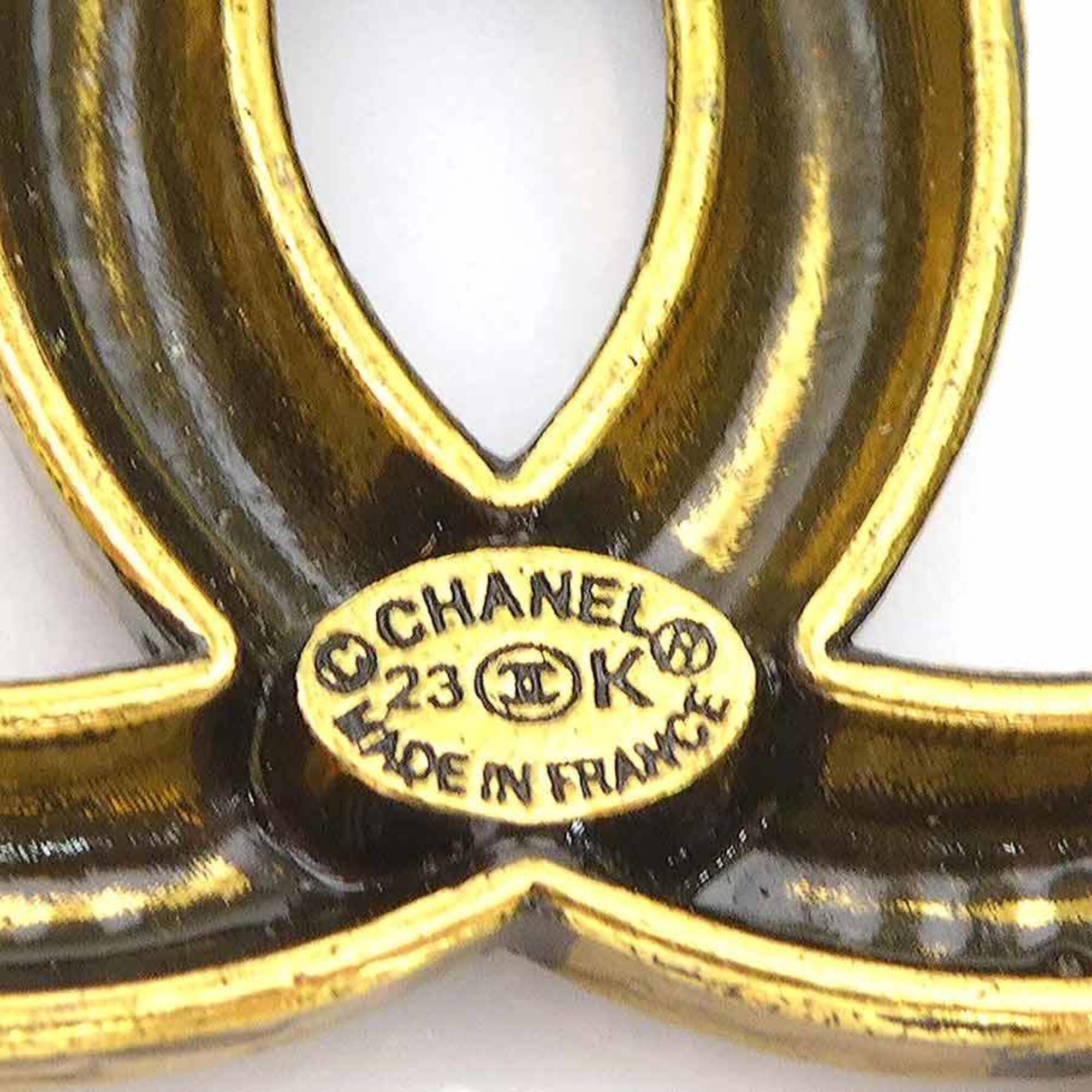 Chanel Chanel brooch, Coco Mark, metal, rhinestone, gold, silver, women's, free shipping, e61655a Size ONE SIZE - 9 Thumbnail