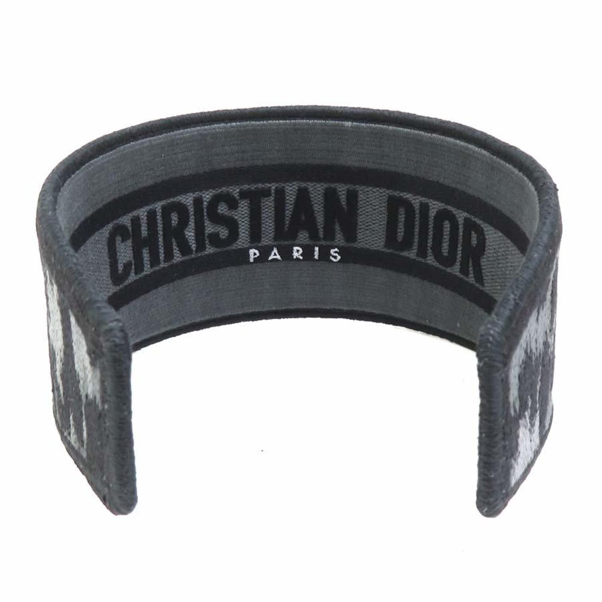 Dior Christian Dior canvas headband, black, for women. Free shipping. h32080a Size ONE SIZE - 6 Thumbnail