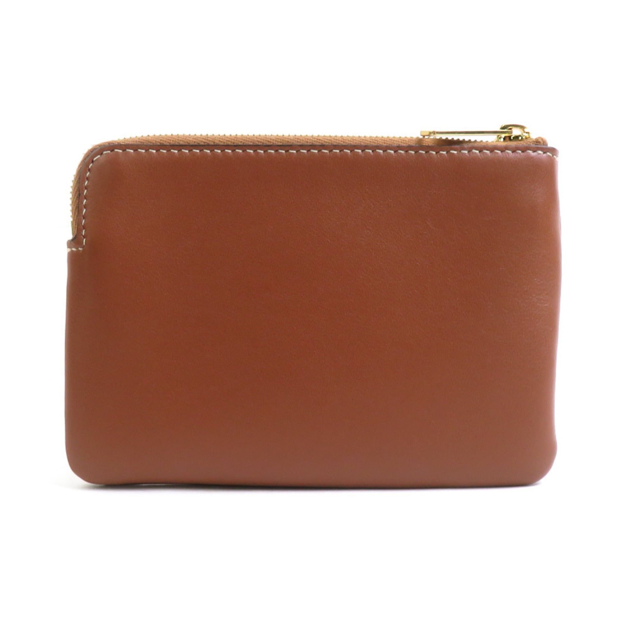 Celine Celine Wallet/Coin Purse Leather Metal Brown Gold Women's Free Shipping e61641a Size ONE SIZE - 2 Thumbnail