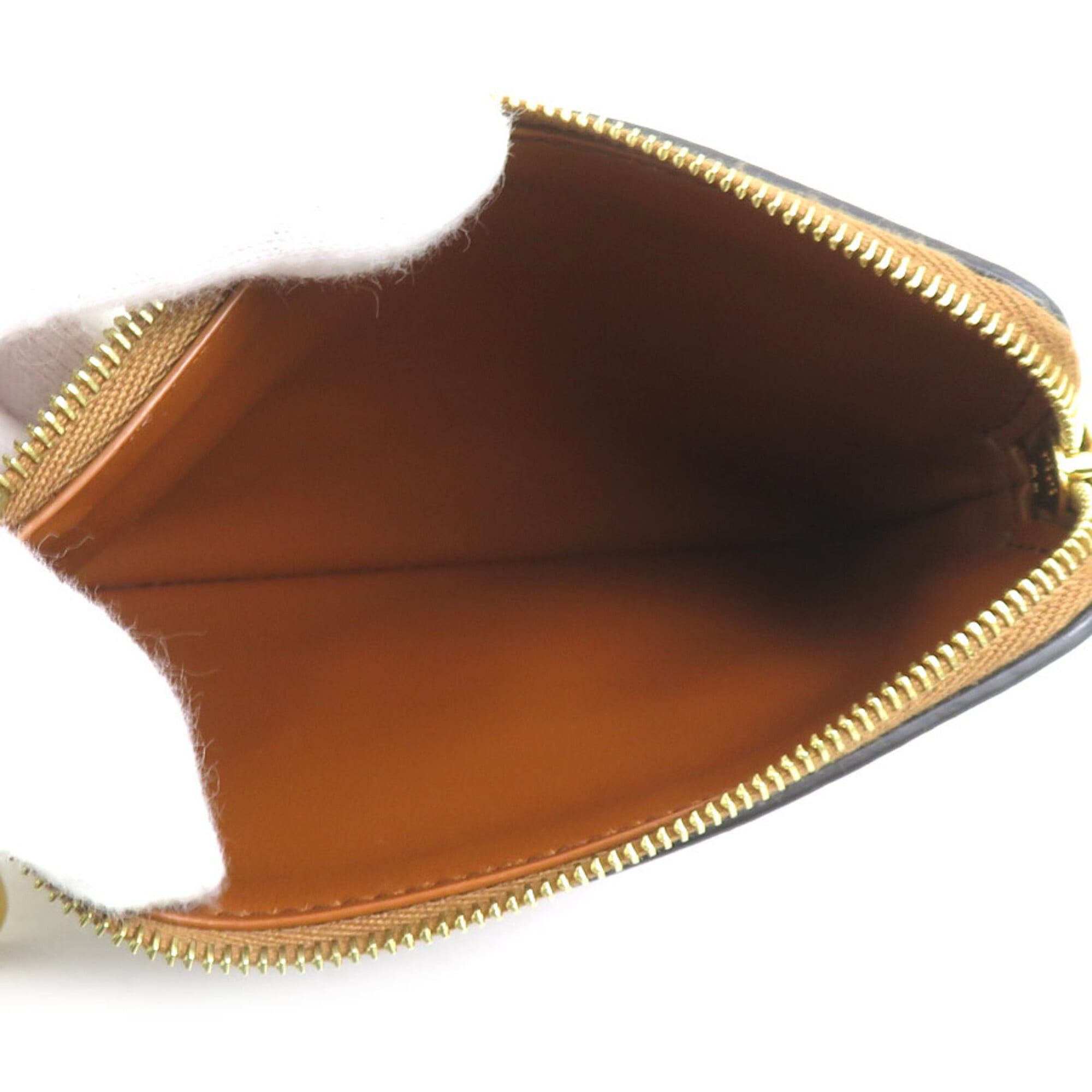 Celine Celine Wallet/Coin Purse Leather Metal Brown Gold Women's Free Shipping e61641a Size ONE SIZE - 3 Thumbnail
