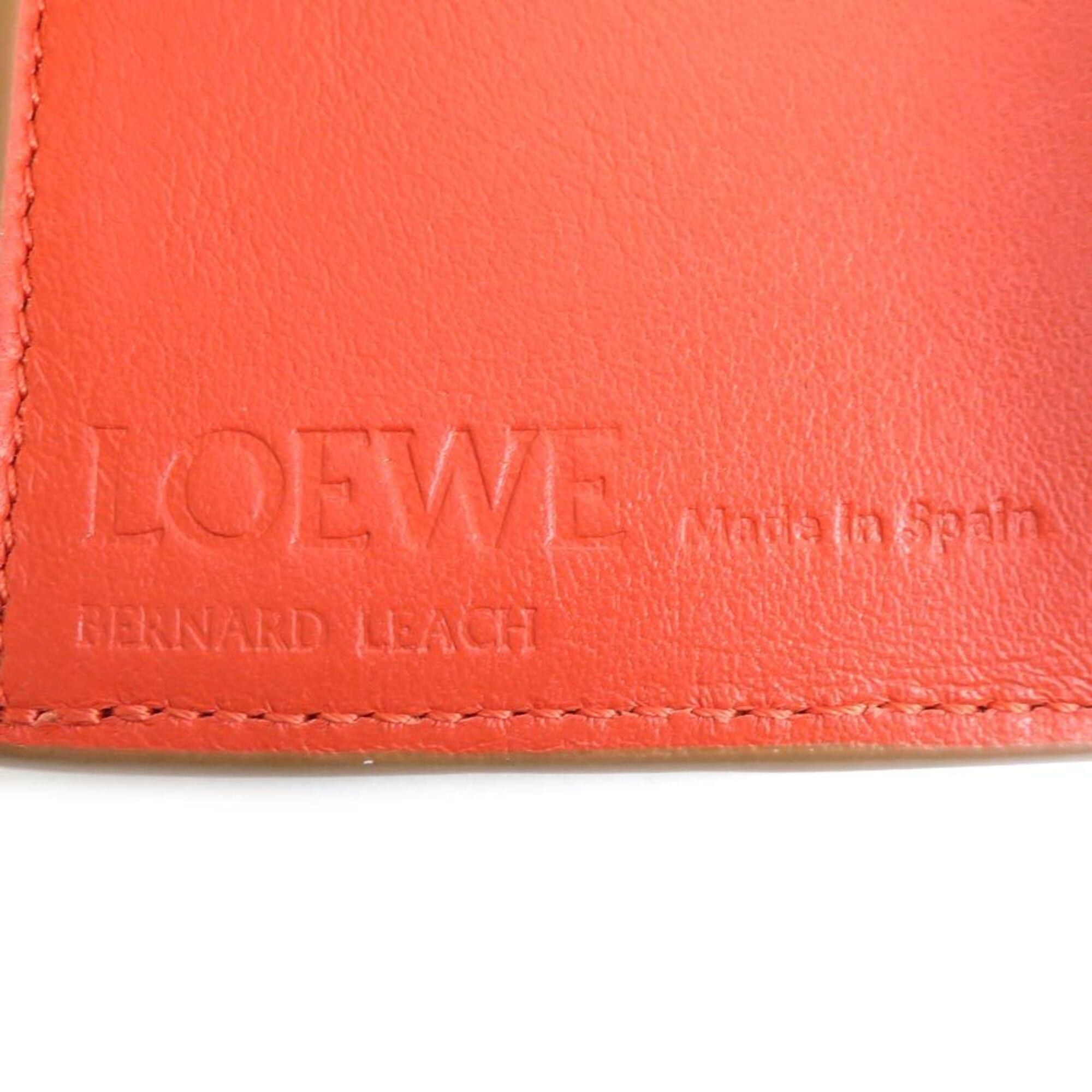Loewe Loewe Tri-fold Wallet, Owl Design, Leather, Camel Brown, Men's & Women's, Free Shipping, h32069i Size ONE SIZE - 6 Thumbnail